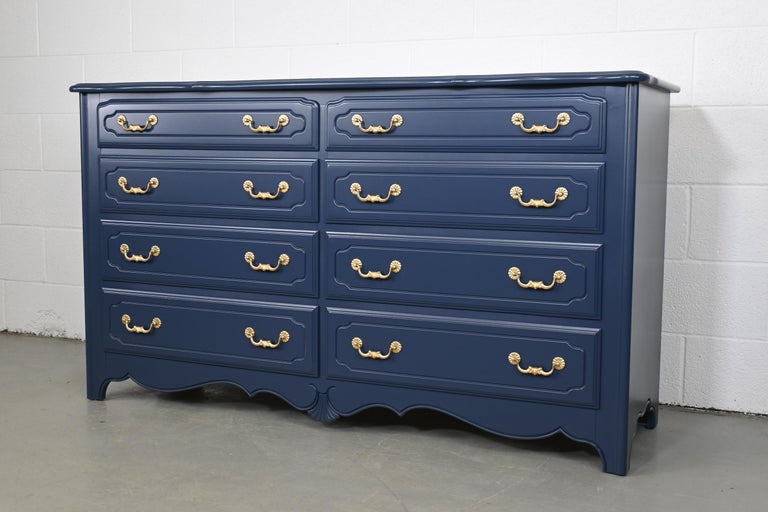 Ethan Allen French Country Navy Dresser at 1stDibs