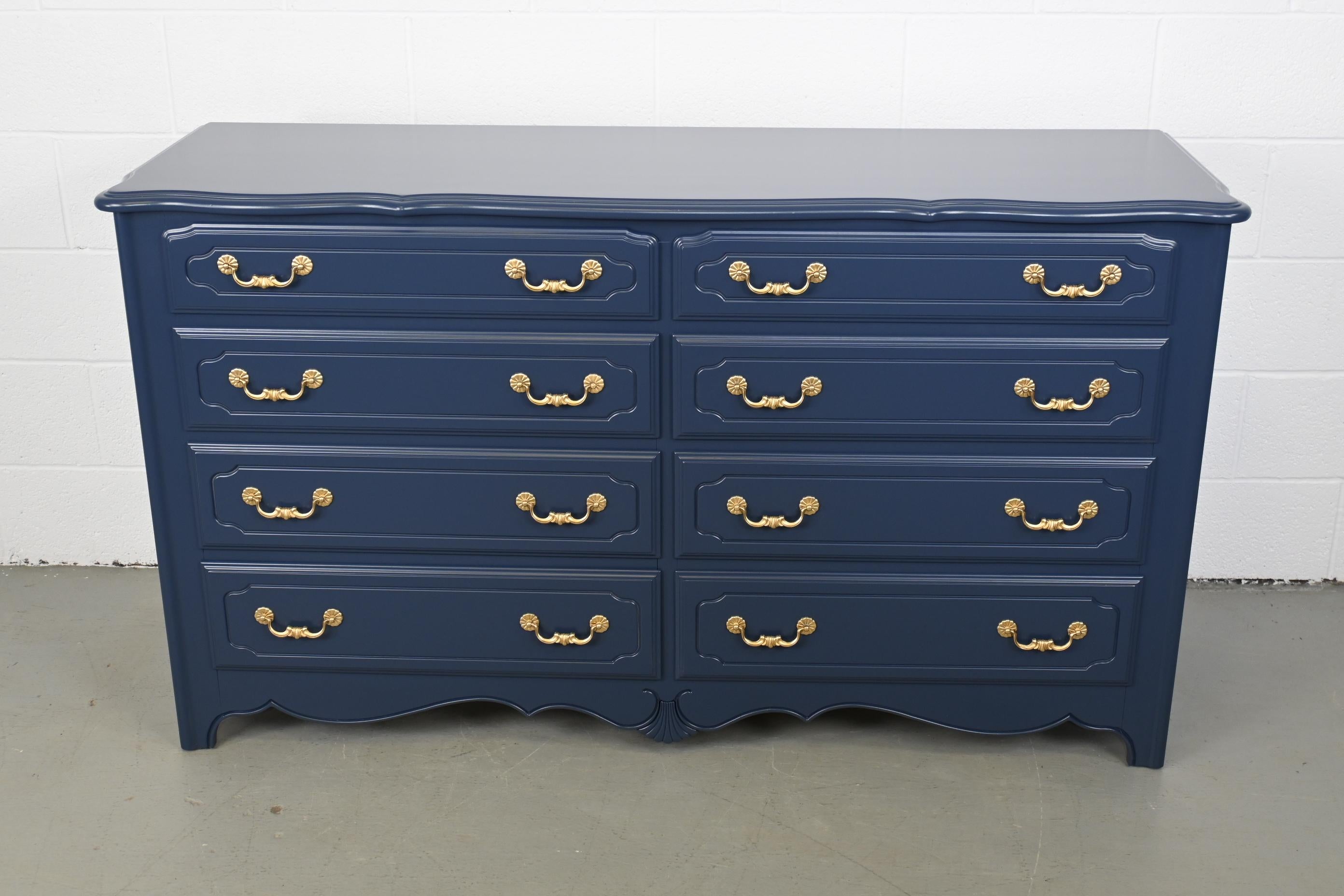 American Ethan Allen French Country Navy Dresser