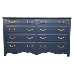 Vintage Ethan Allen French Country Navy Dresser