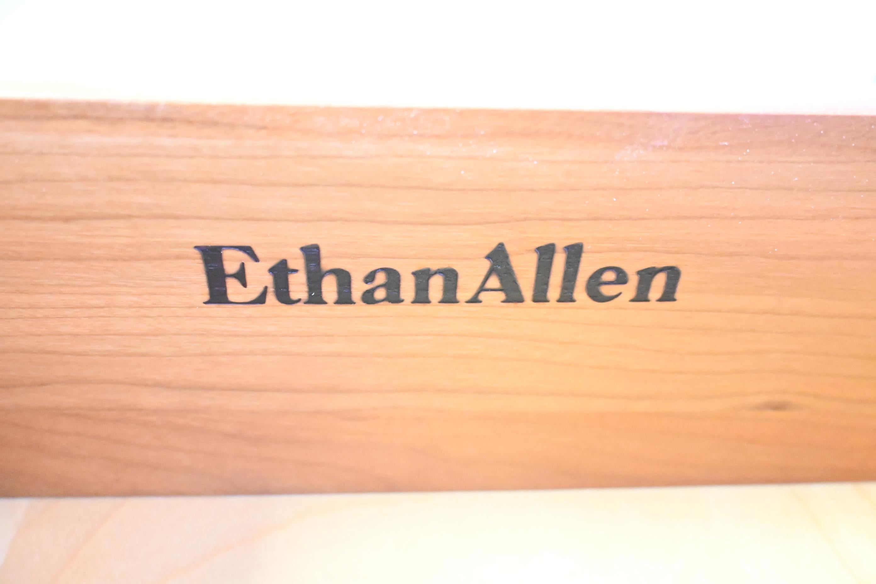 Ethan Allen French Country Navy Lingerie Chest 4