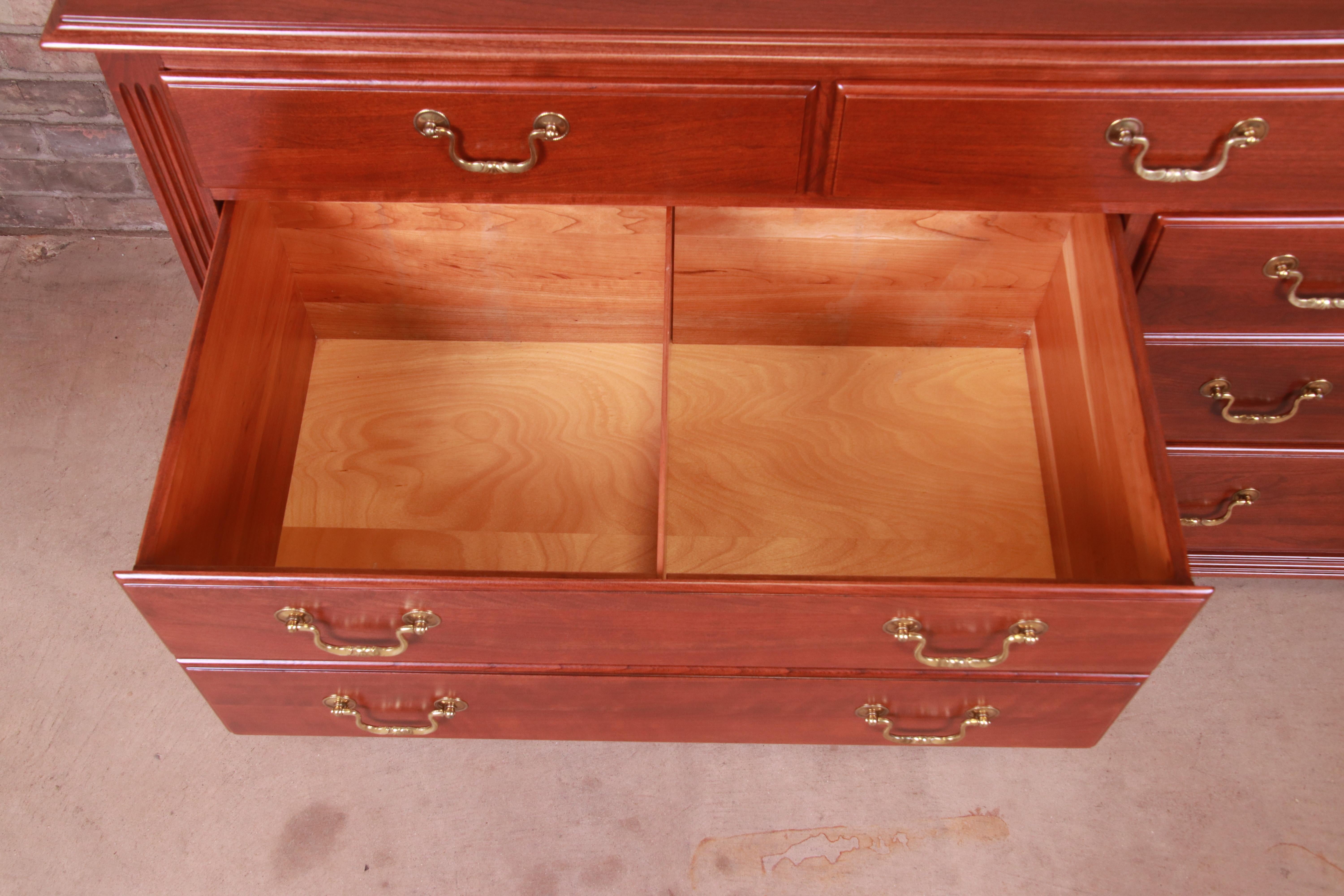 Georgian Cherry Wood Dresser, Newly Refinished 4