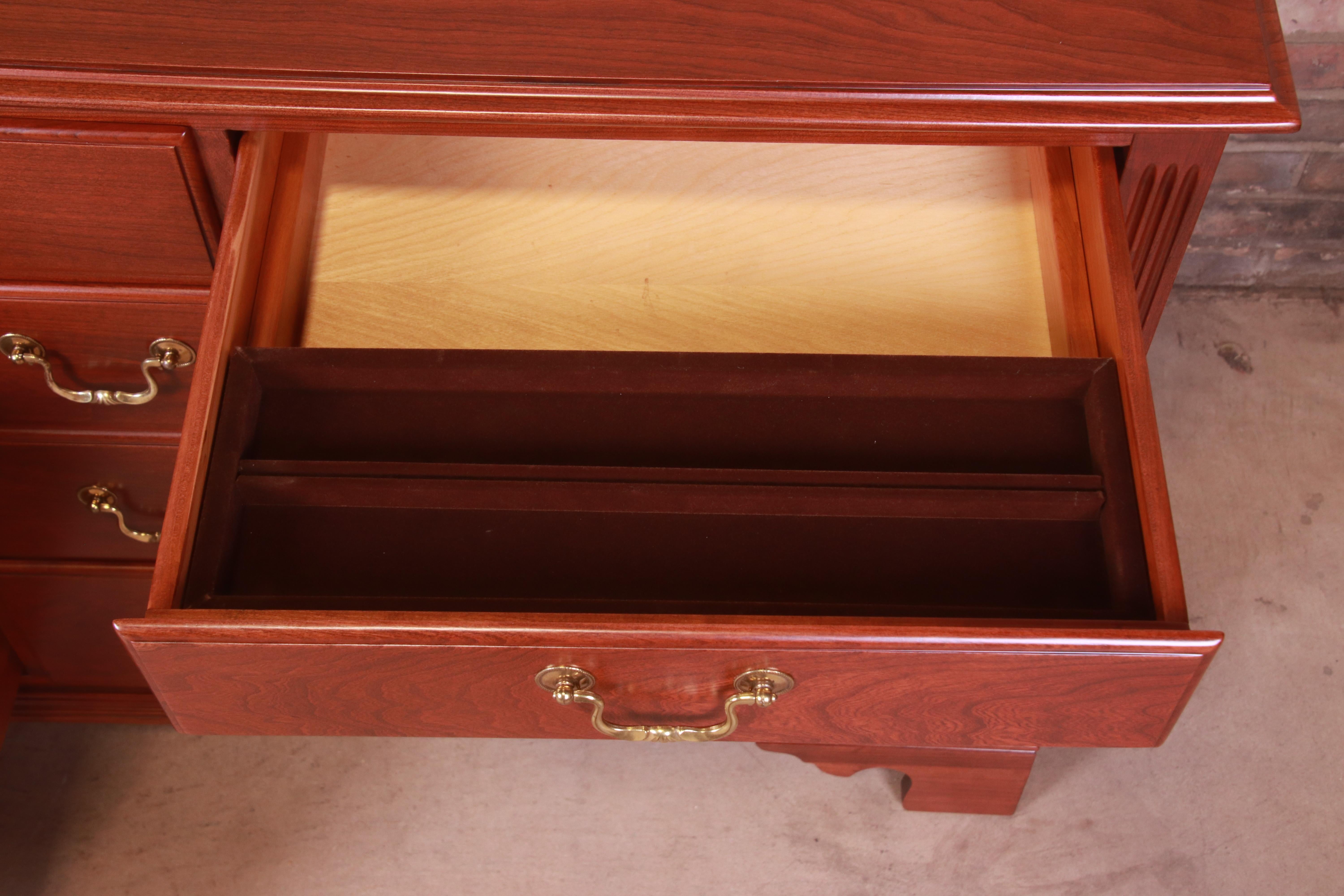 Georgian Cherry Wood Dresser, Newly Refinished 5