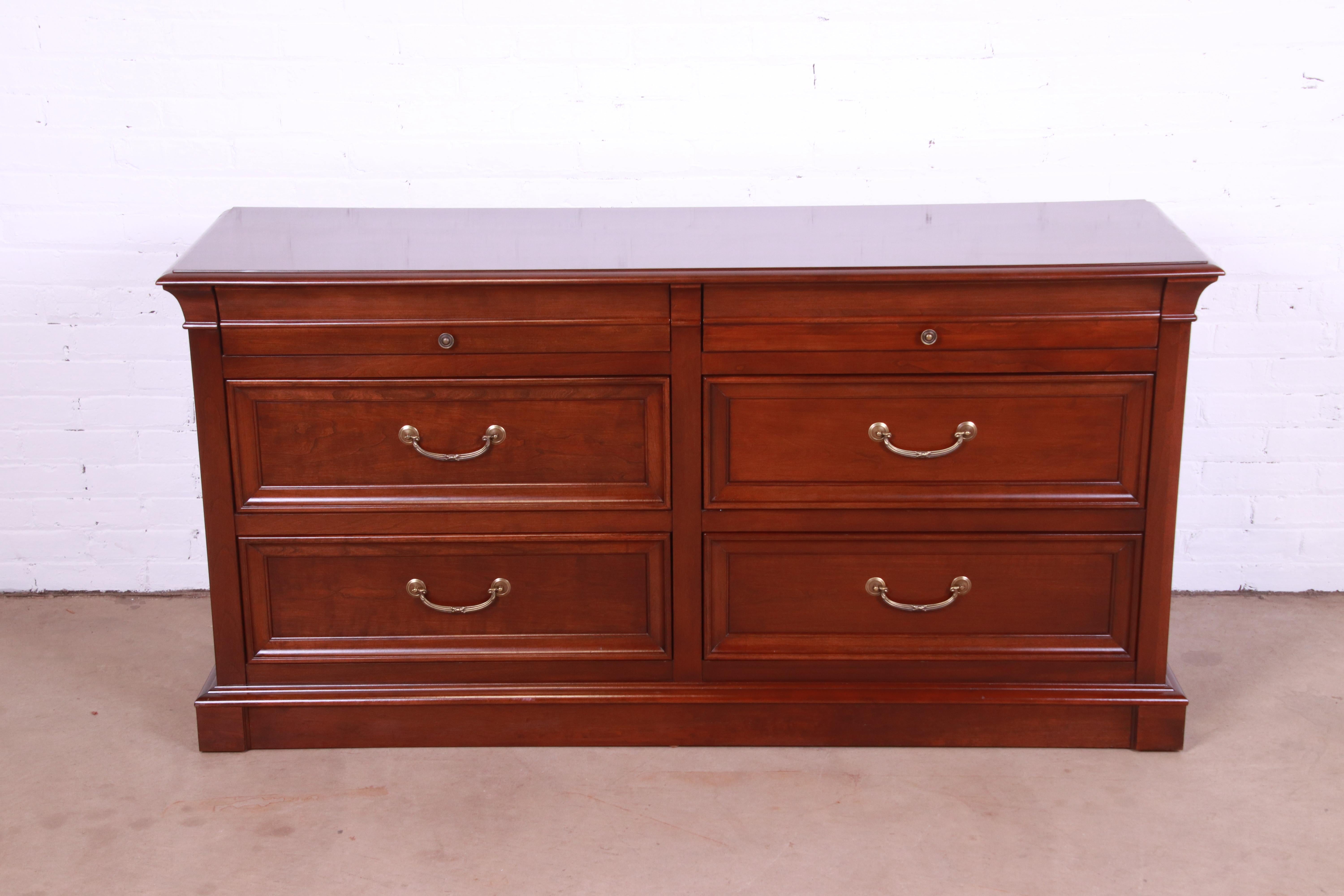 ethan allen cherry dresser