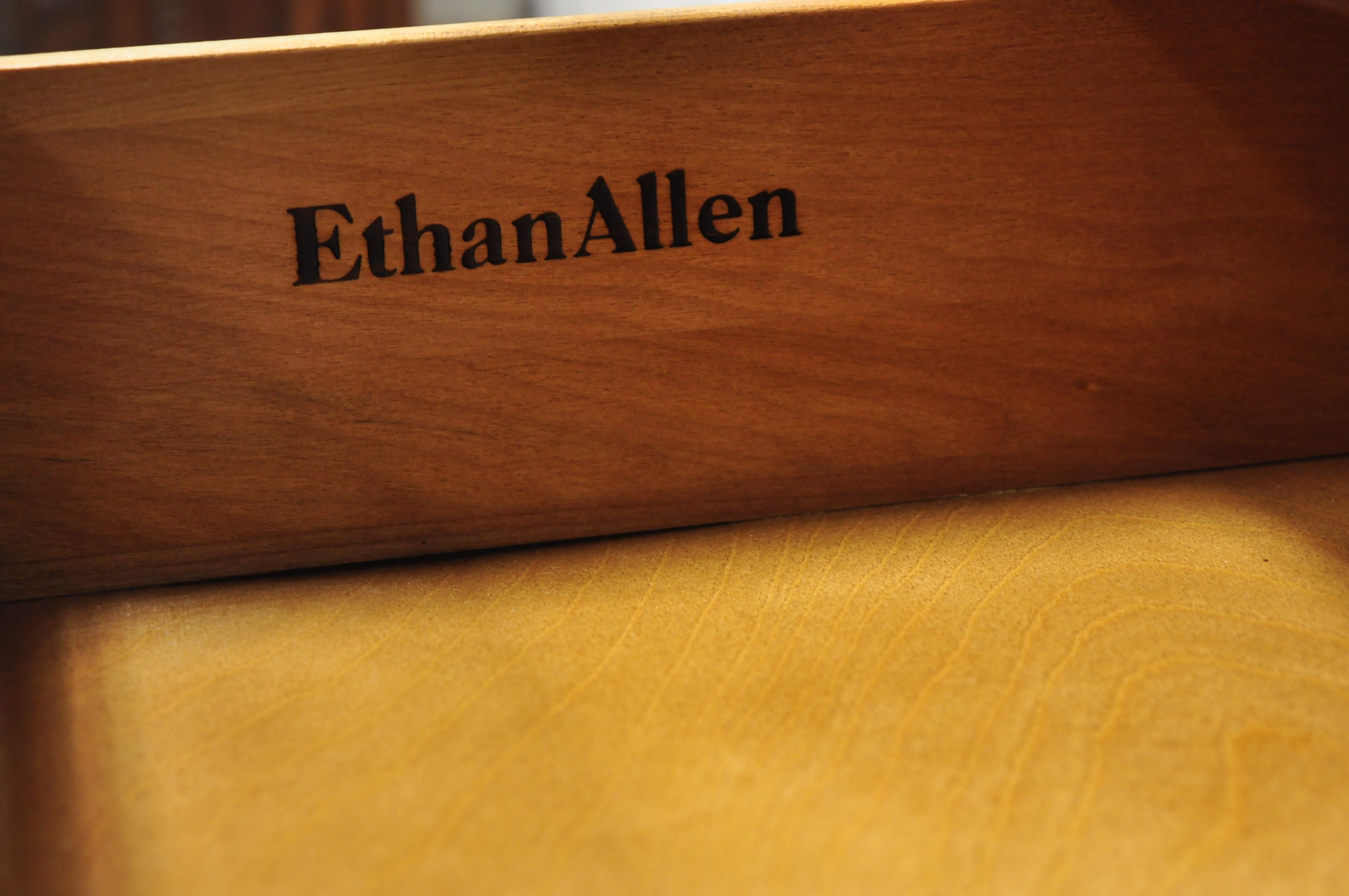 Ethan Allen Georgian Court Cherry Wood Server Sideboard Buffet Sheraton Style 1