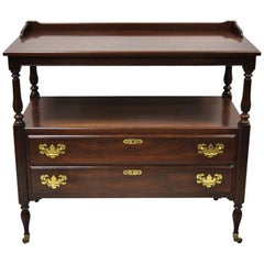 Ethan Allen Georgian Court Cherry Wood Server Sideboard Buffet Sheraton Style