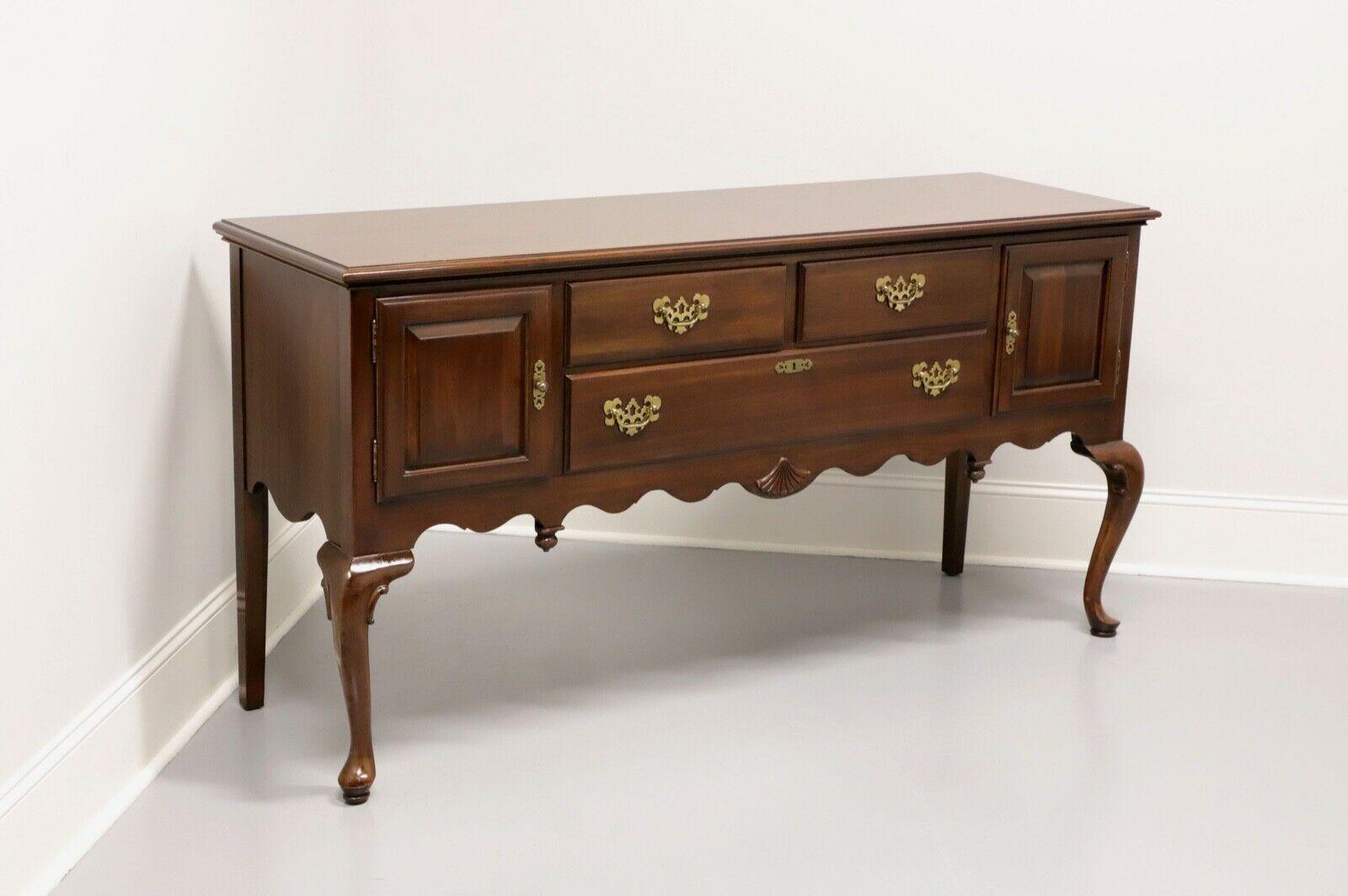 ETHAN ALLEN Georgian Court Queen Anne Solid Cherry Huntboard Sideboard 6