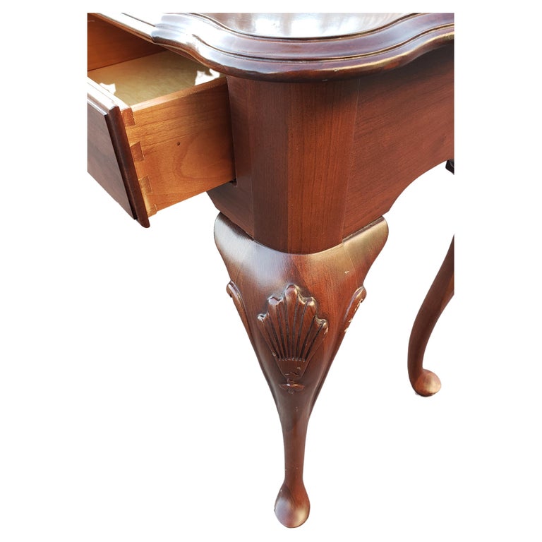 Ethan Allen Court Solid Cherry Sofa Table with Three Drawers