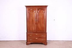 Ethan Allen Georgian Solid Cherry Wood Gentleman's Chest