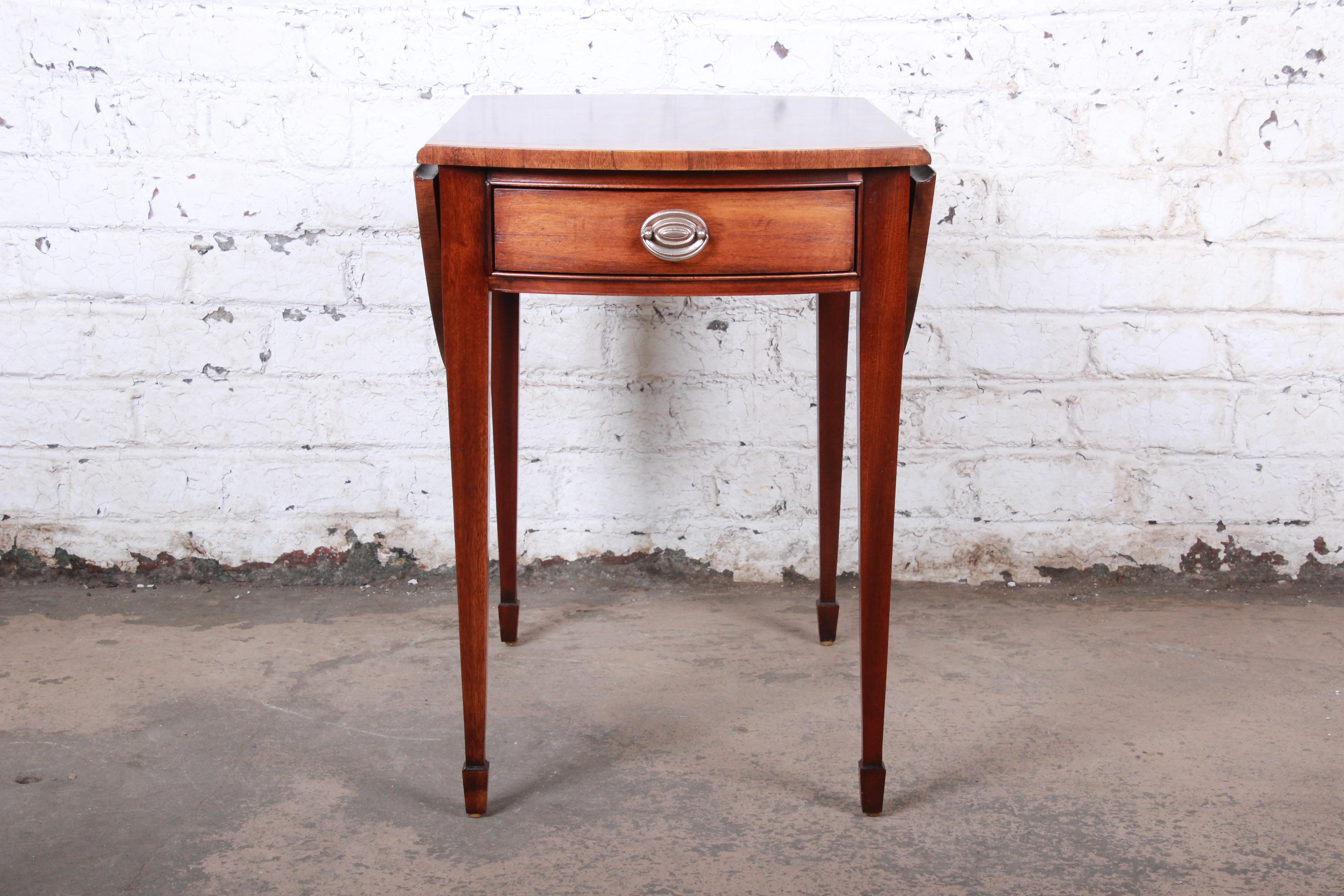 ethan allen drop leaf side table