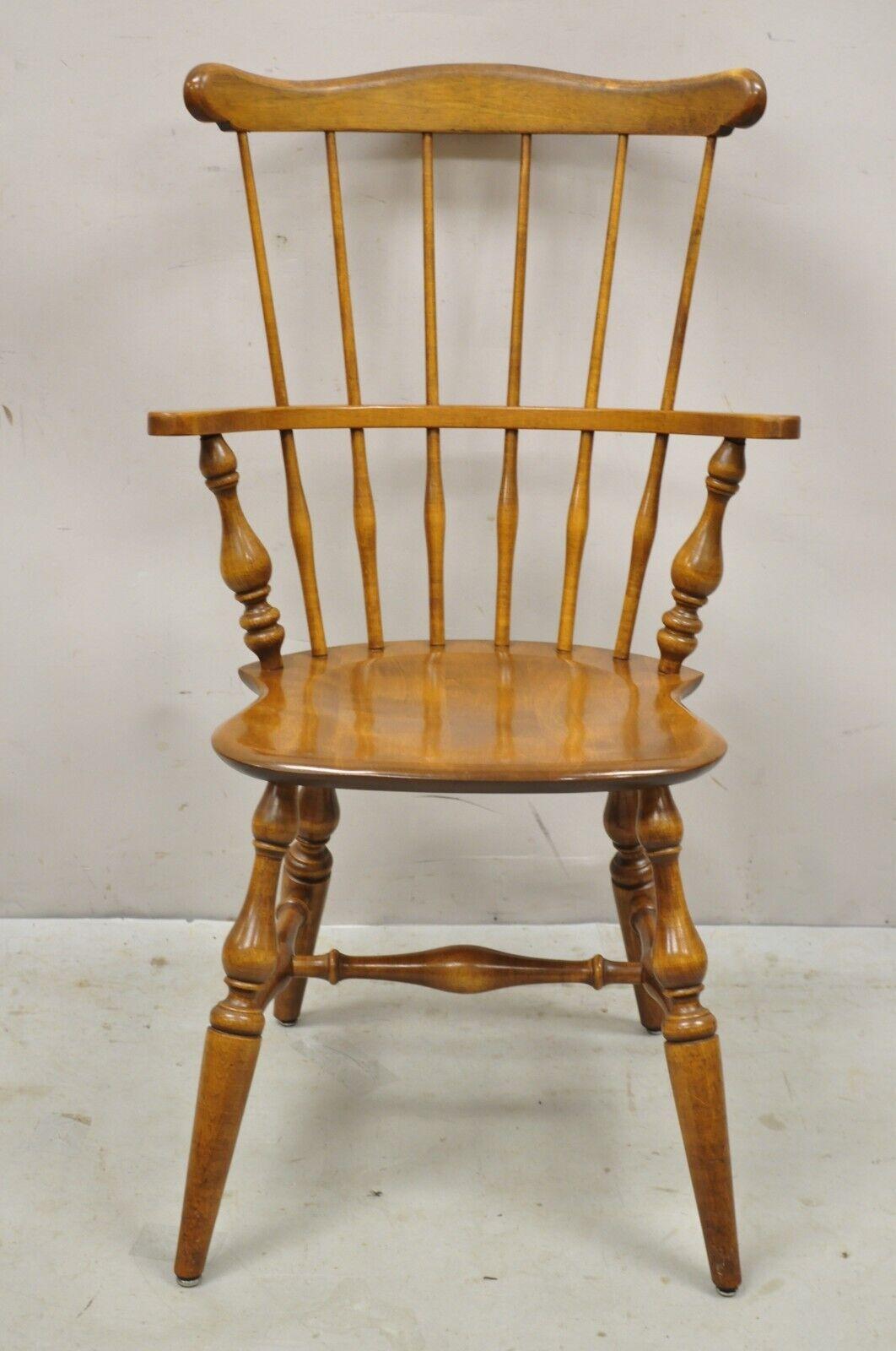ethan allen comb back chair