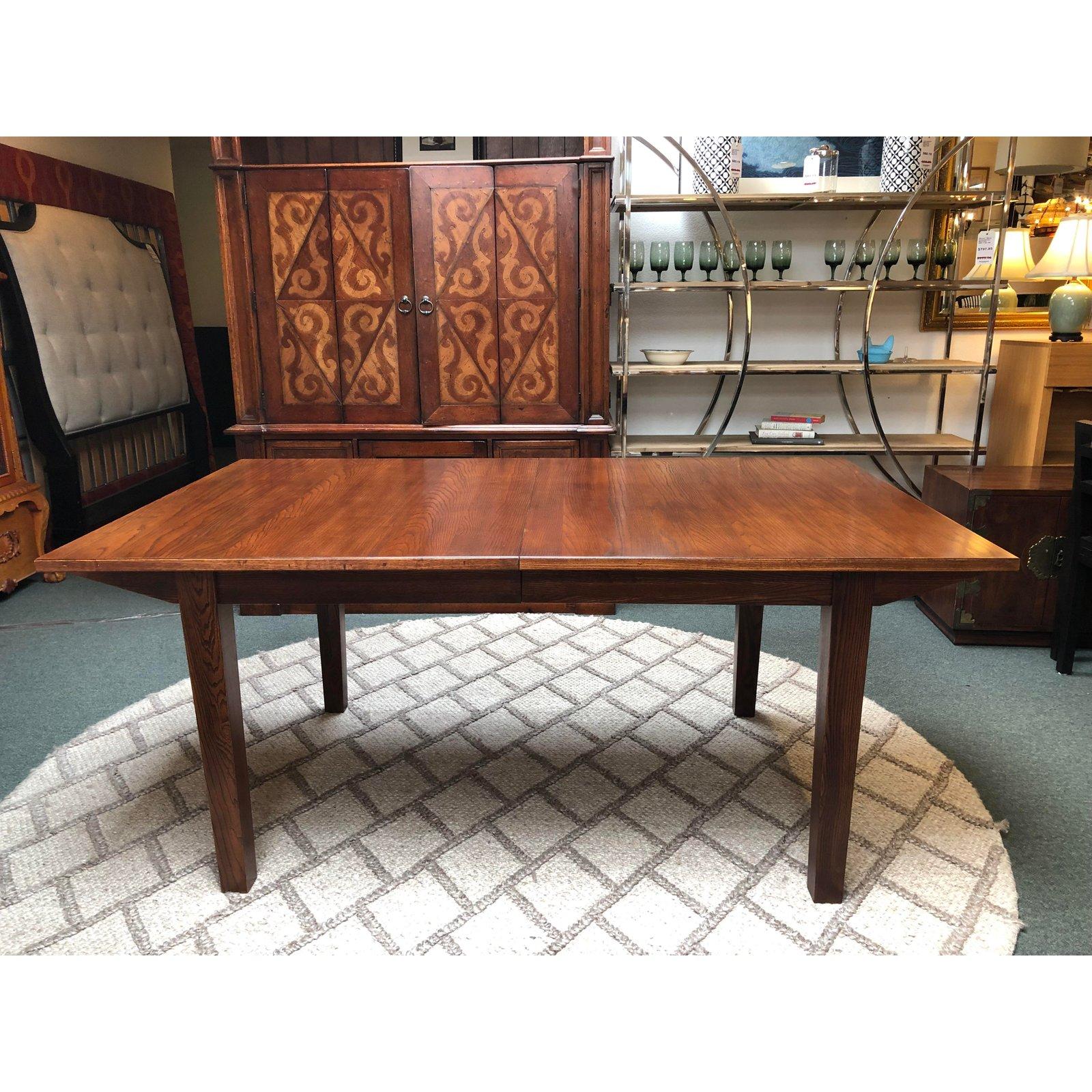 Ethan Allen Horizons Dining Table and Two Extensions For Sale 1