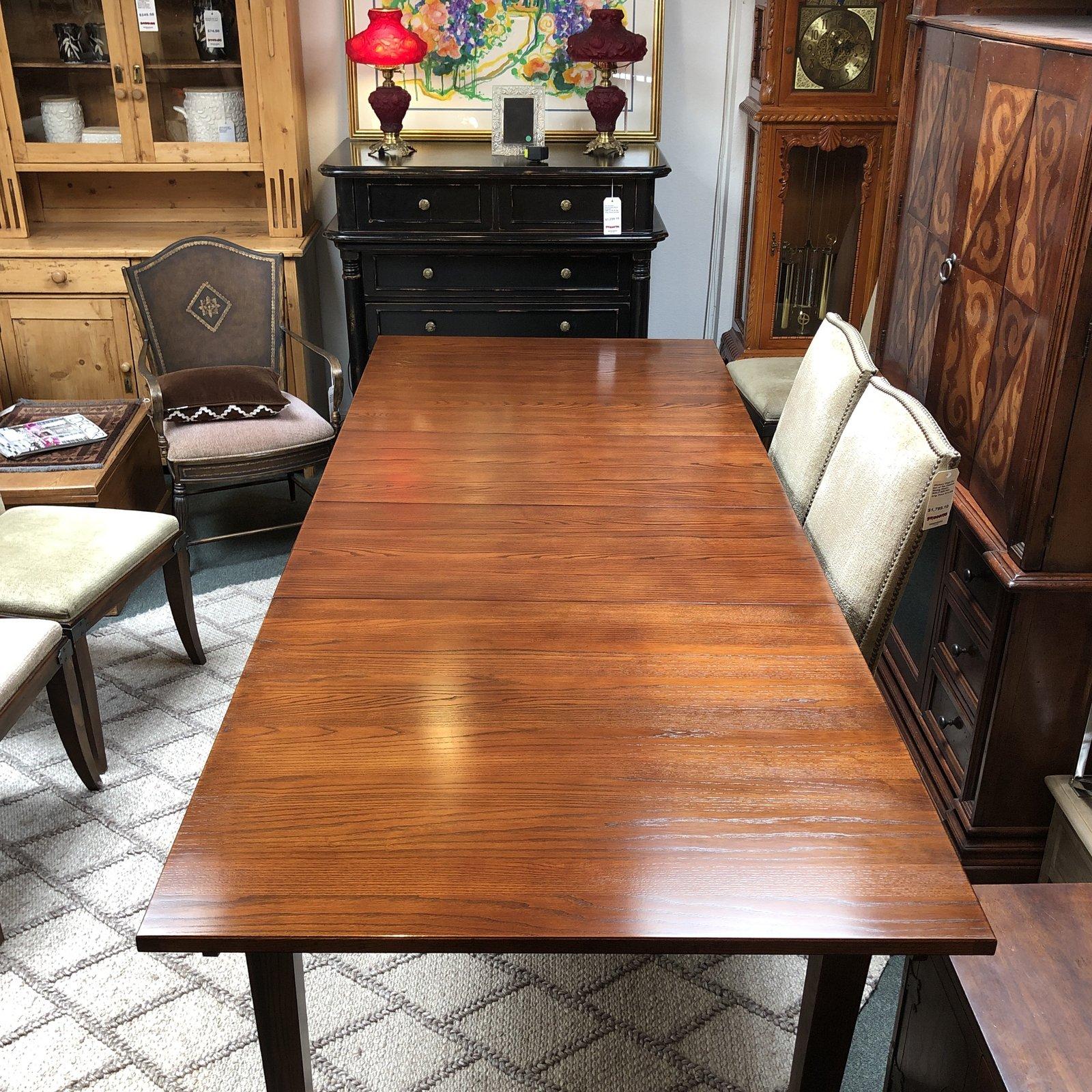 Ethan Allen Horizons Dining Table and Two Extensions For Sale 3