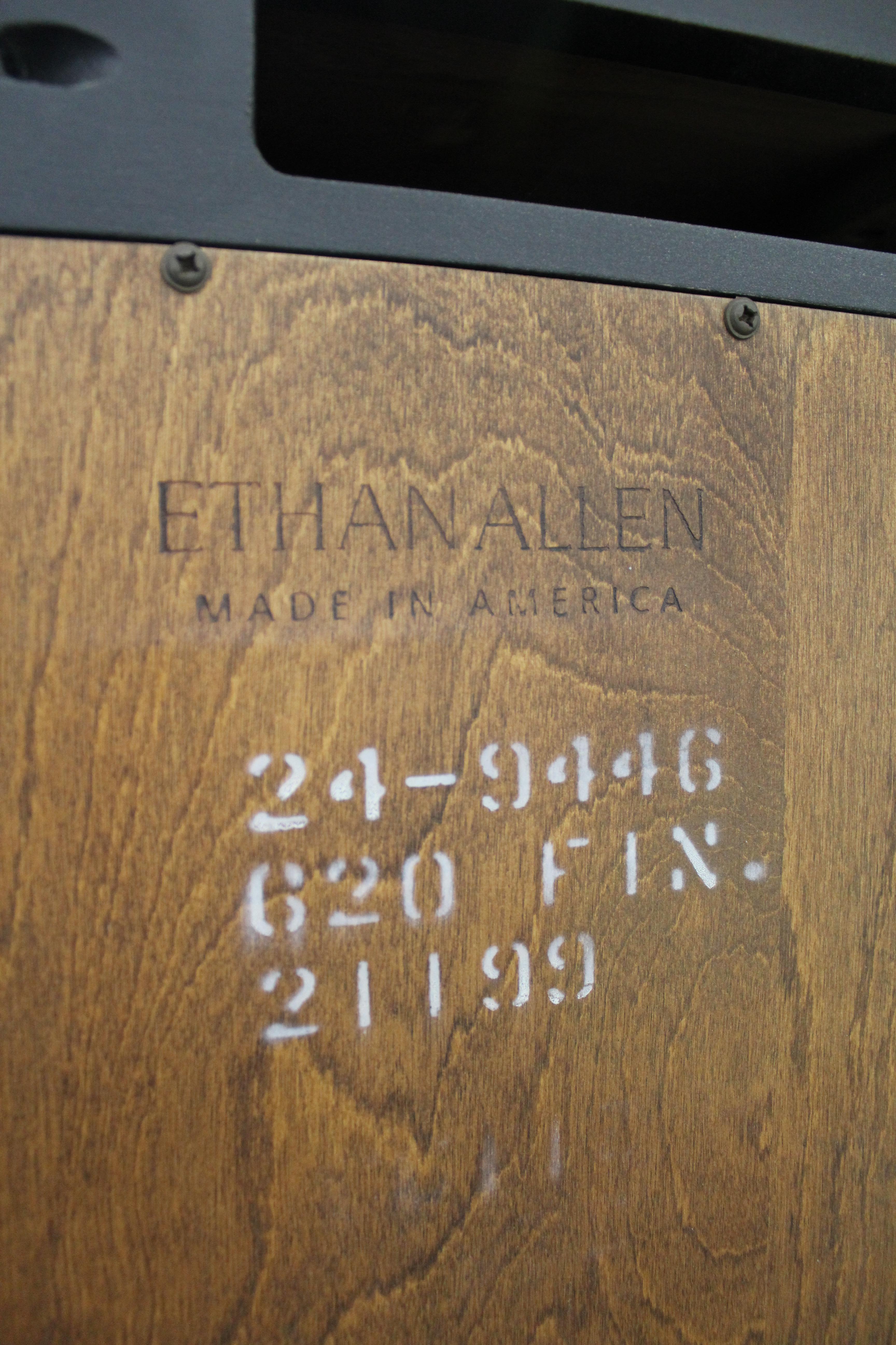 Ethan Allen Impressions Cherry Ebonized Nightstand Cabinet 3