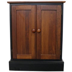 Ethan Allen Impressions Cherry Ebonized Nightstand Cabinet