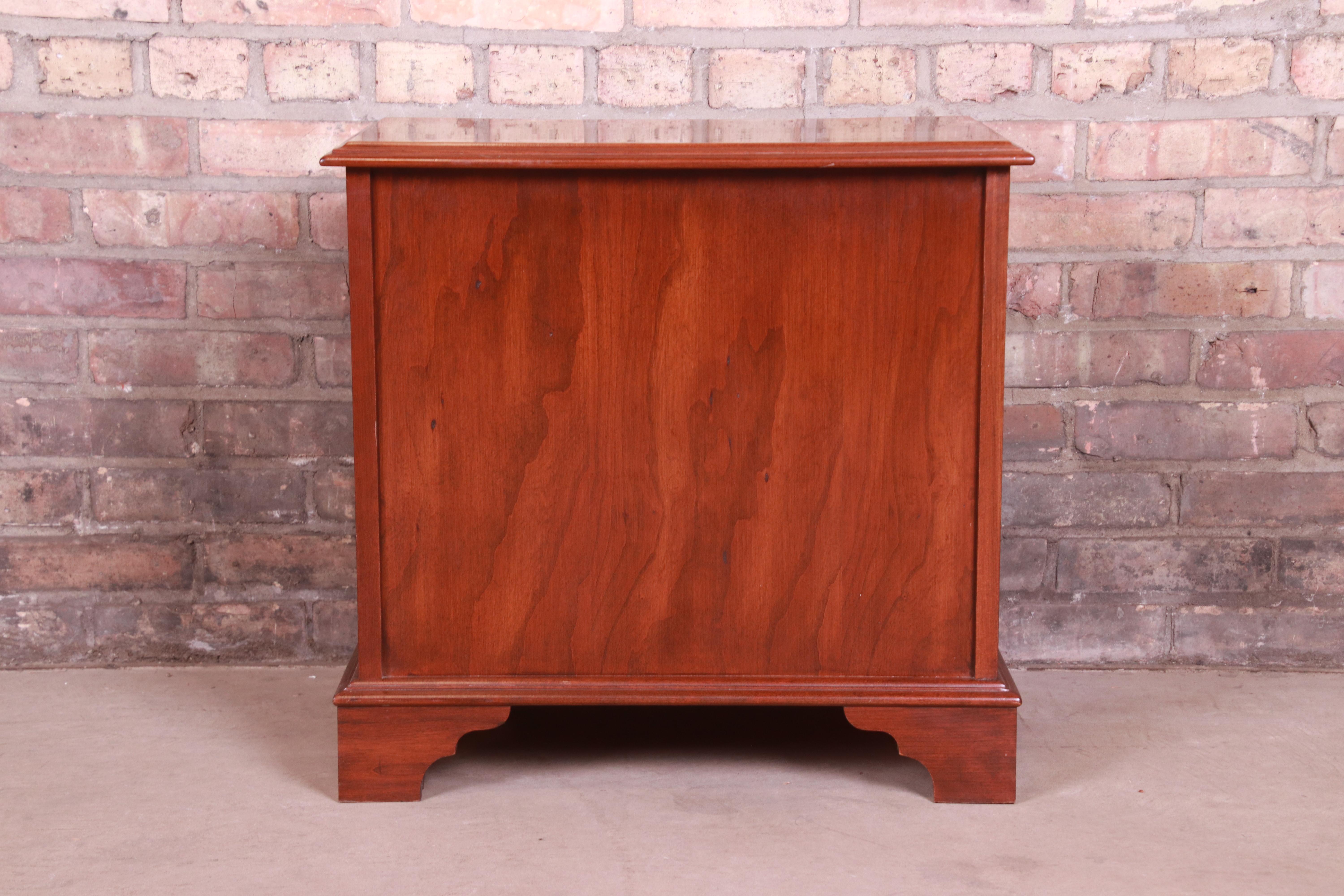 Chippendale Mahogany Four-Drawer Commode or Nightstand For Sale 6