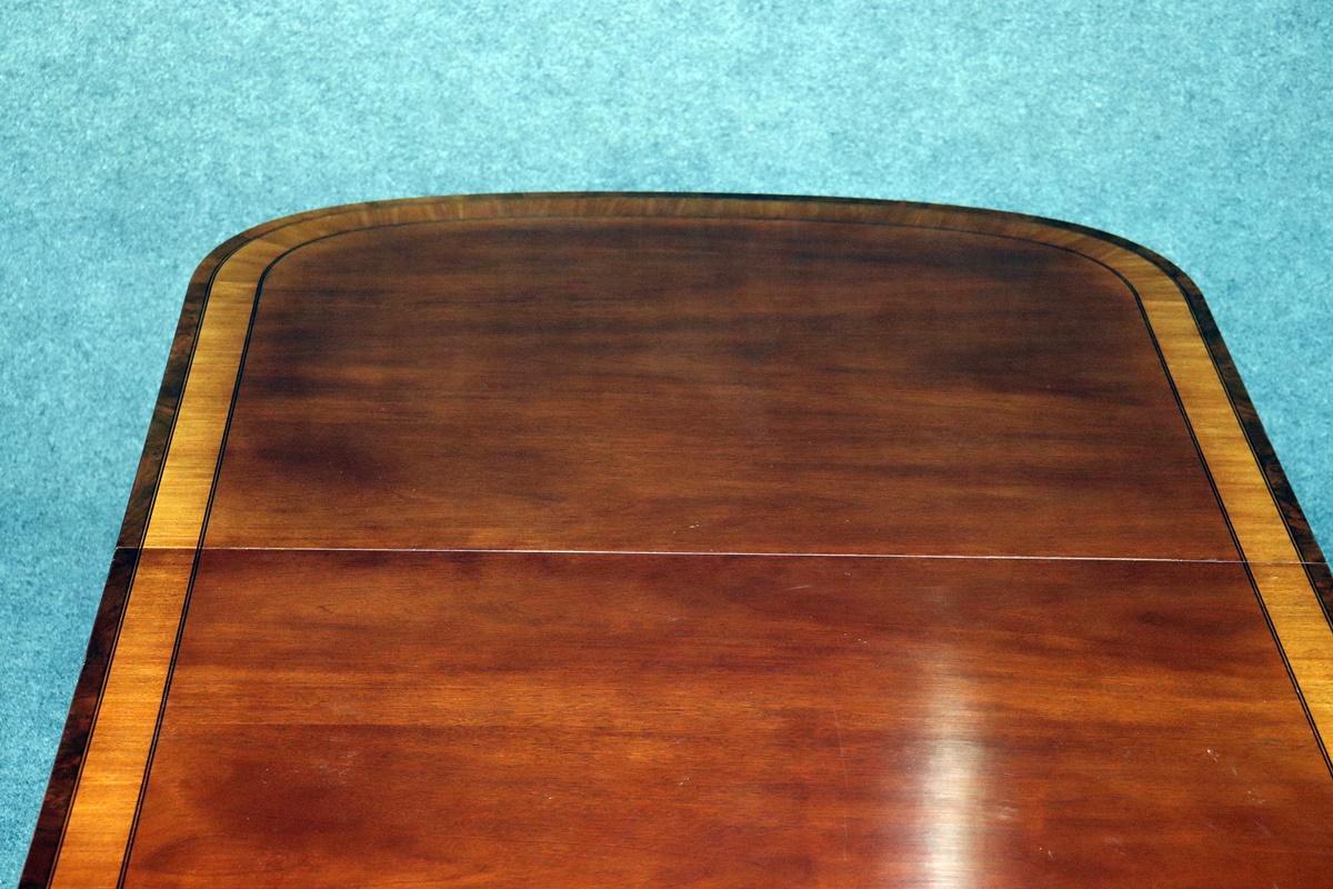 ethan allen 18th century mahogany dining table