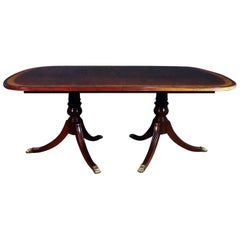 Used Ethan Allen Mahogany Regency Style Dining Room Table