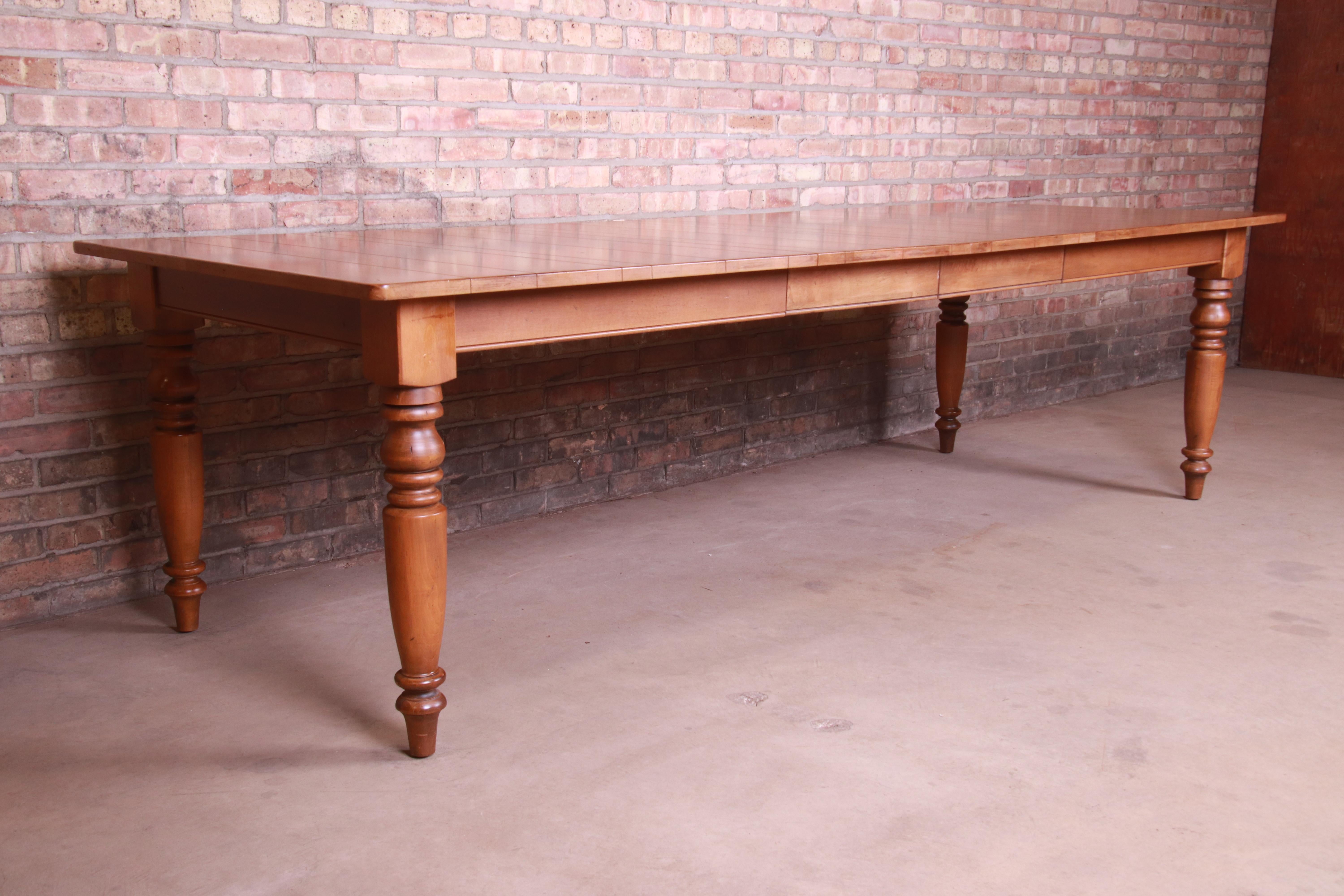 American Ethan Allen Maple Harvest Farm Table
