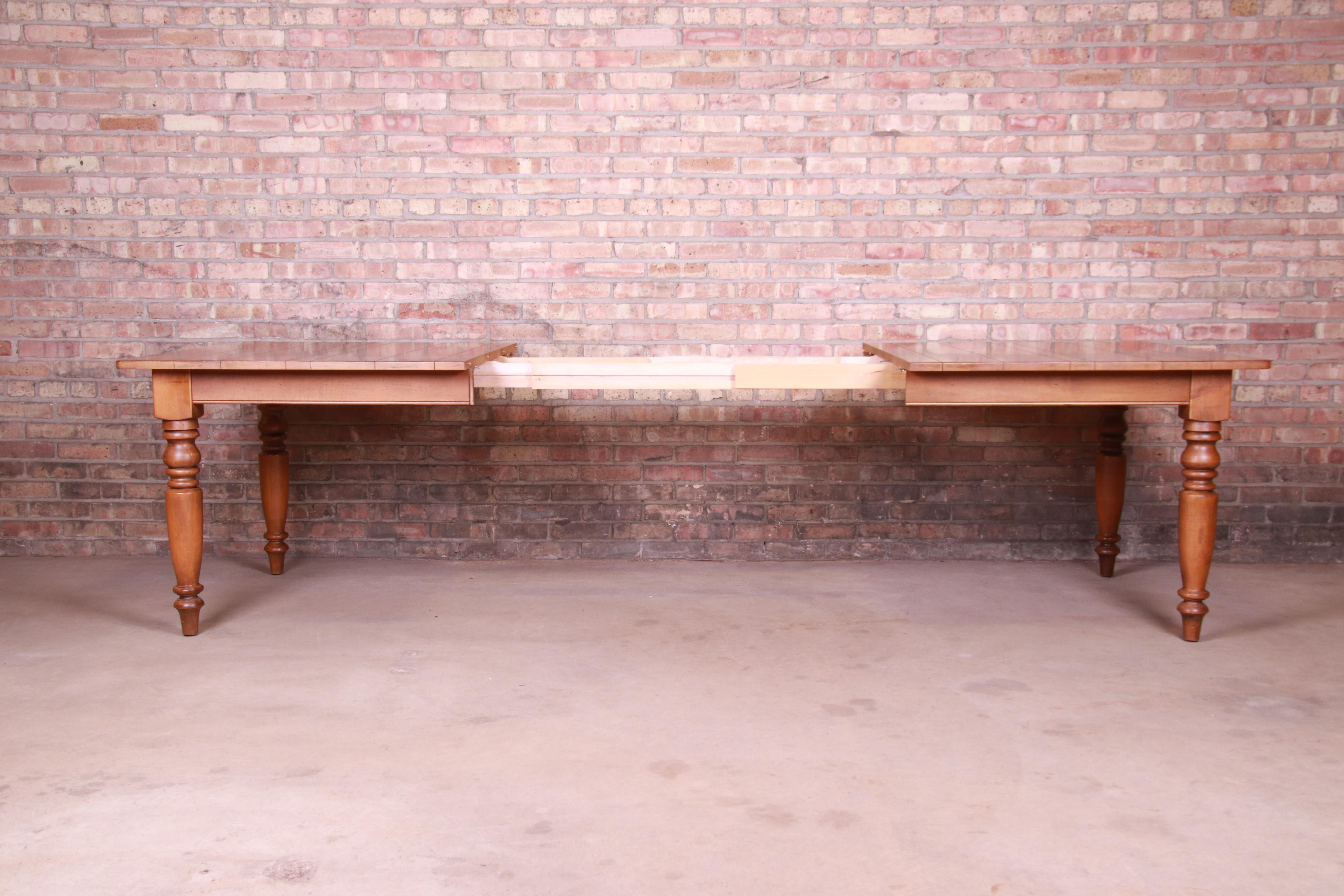 Ethan Allen Maple Harvest Farm Table In Good Condition In South Bend, IN
