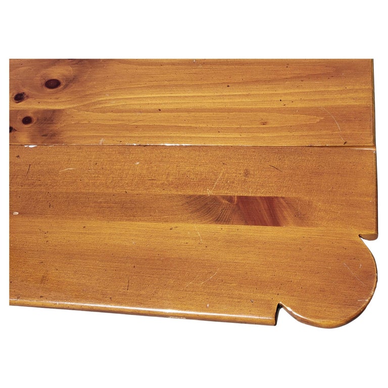 Ethan Allen Midcentury Pine Drop Leaf Cocktail Table For Sale at 1stDibs