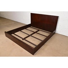 Modern Art Deco Mahogany King Size Bed