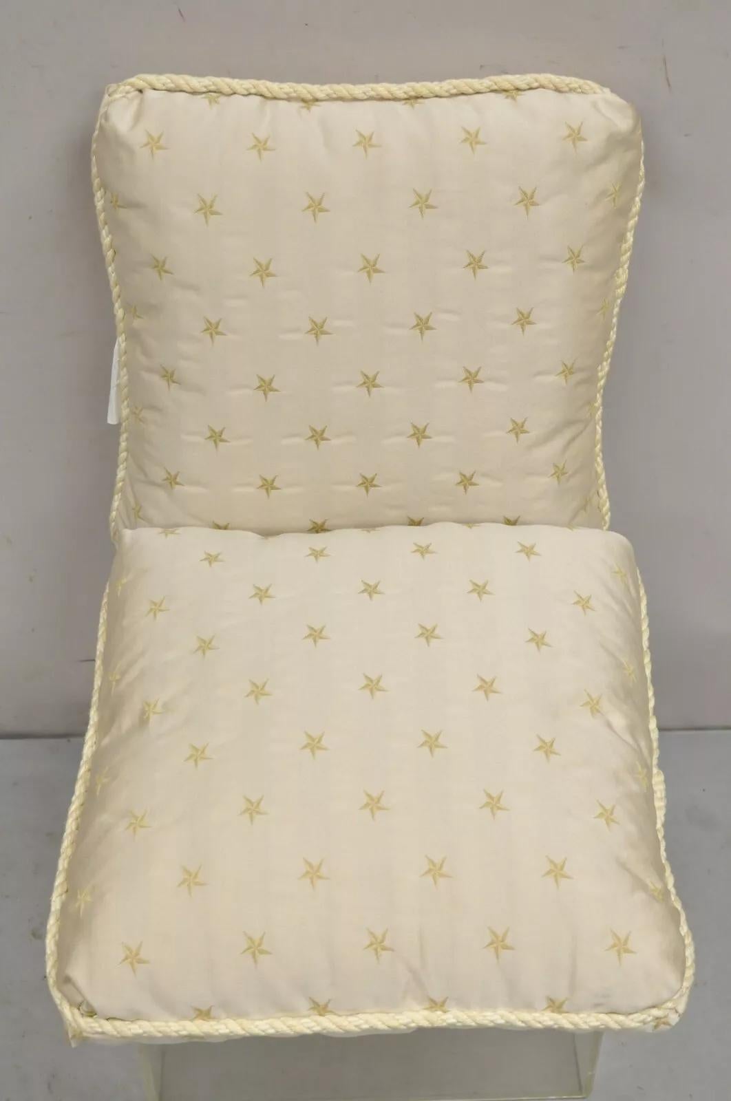 Ethan Allen Neoclassical Style Gold Star Stripe 17