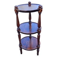 Ethan Allen Old Tavern Collection Pine 3 Tier Plant Stand Table, circa 1970s