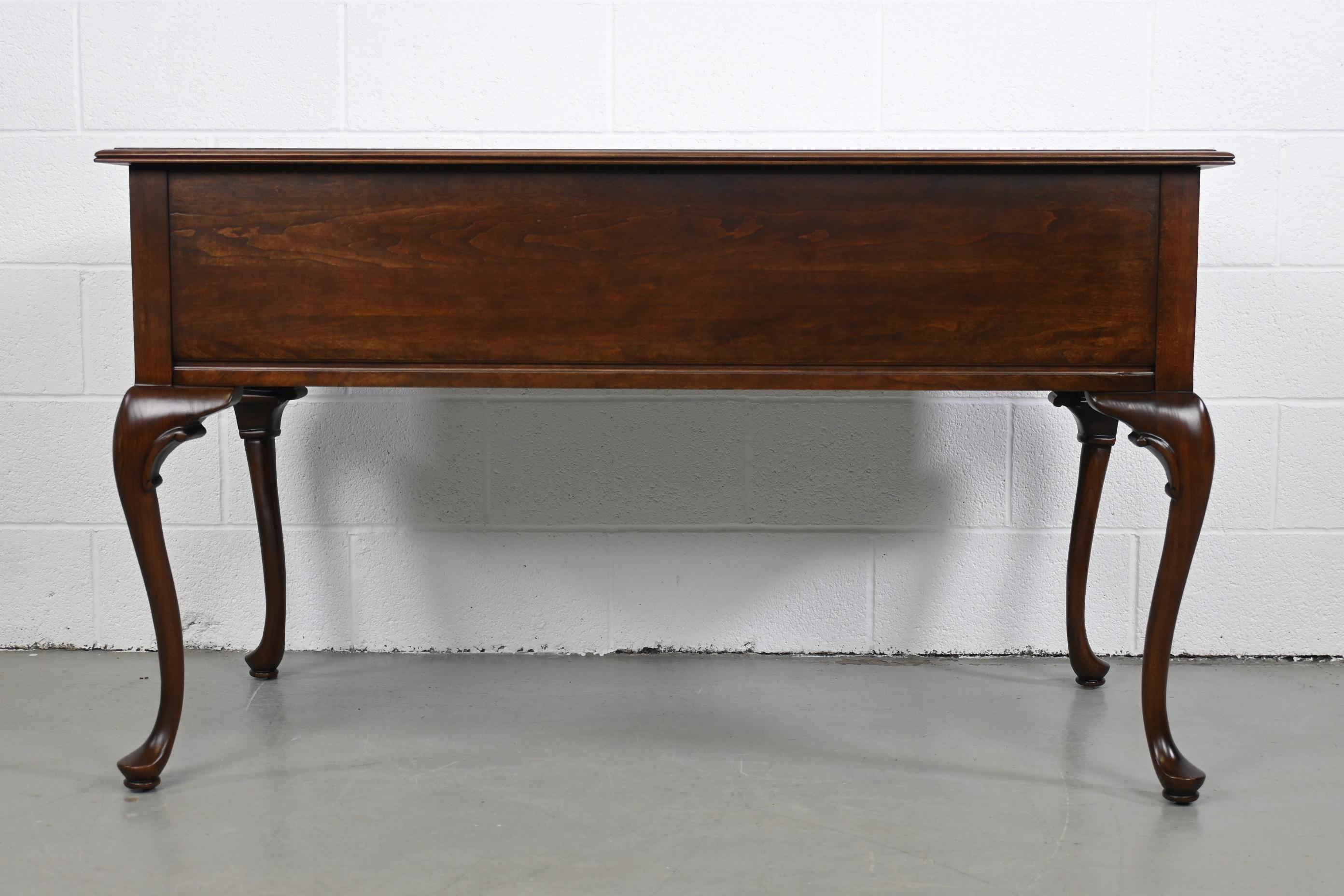 Ethan Allen Queen Anne Style Cherry Desk 3