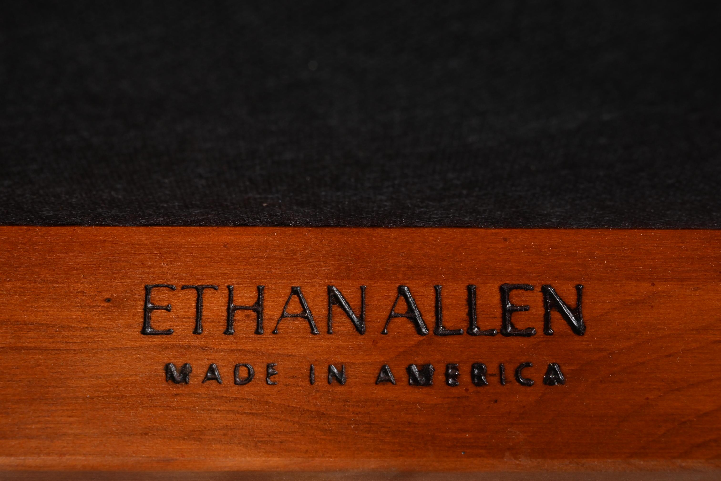 Ethan Allen Regency Klismos Style Cherry Dining Chairs, Set of Four 8