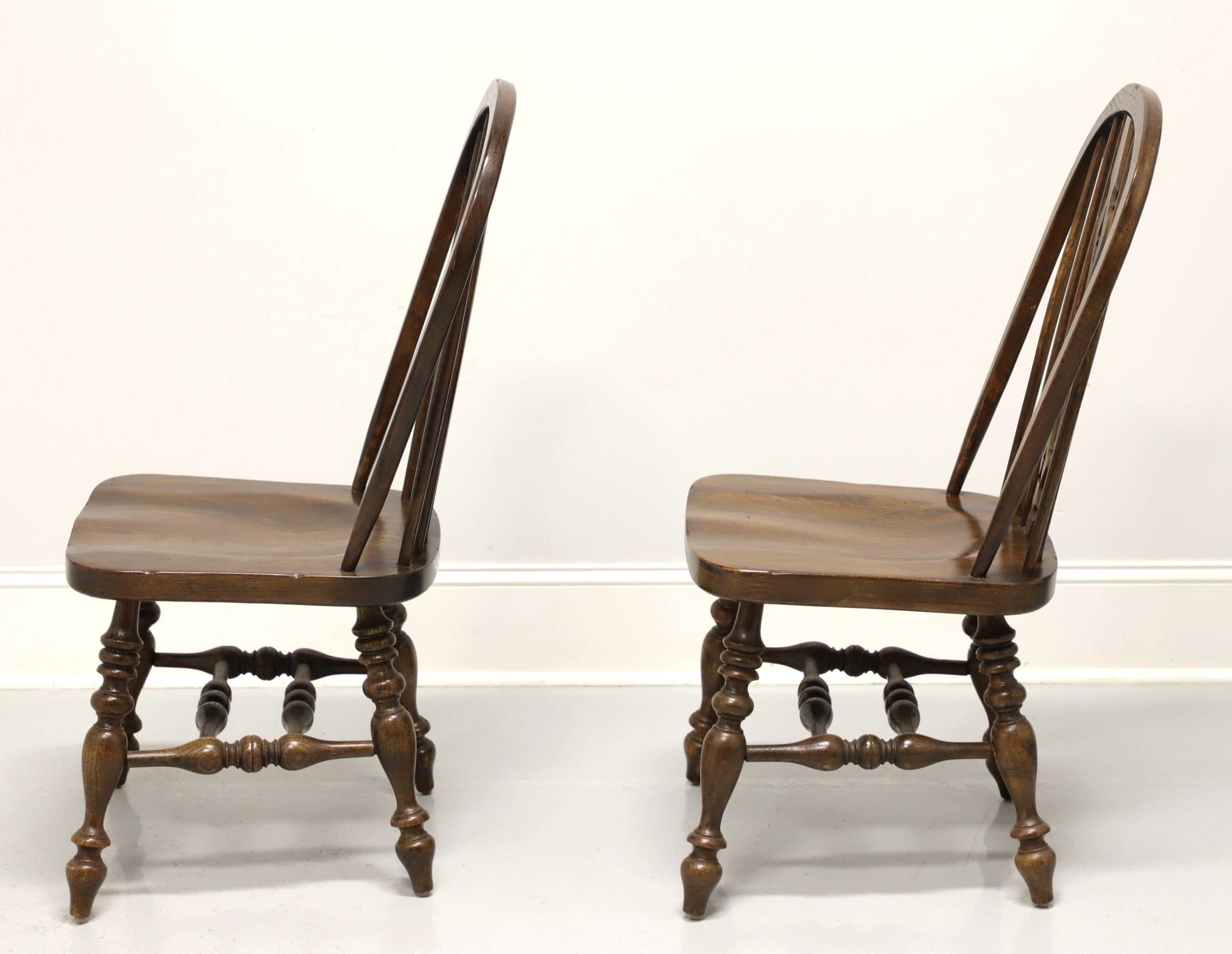 Other ETHAN ALLEN  Royal Charter Oak Bowback Windsor Dining Side Chairs - Pair B