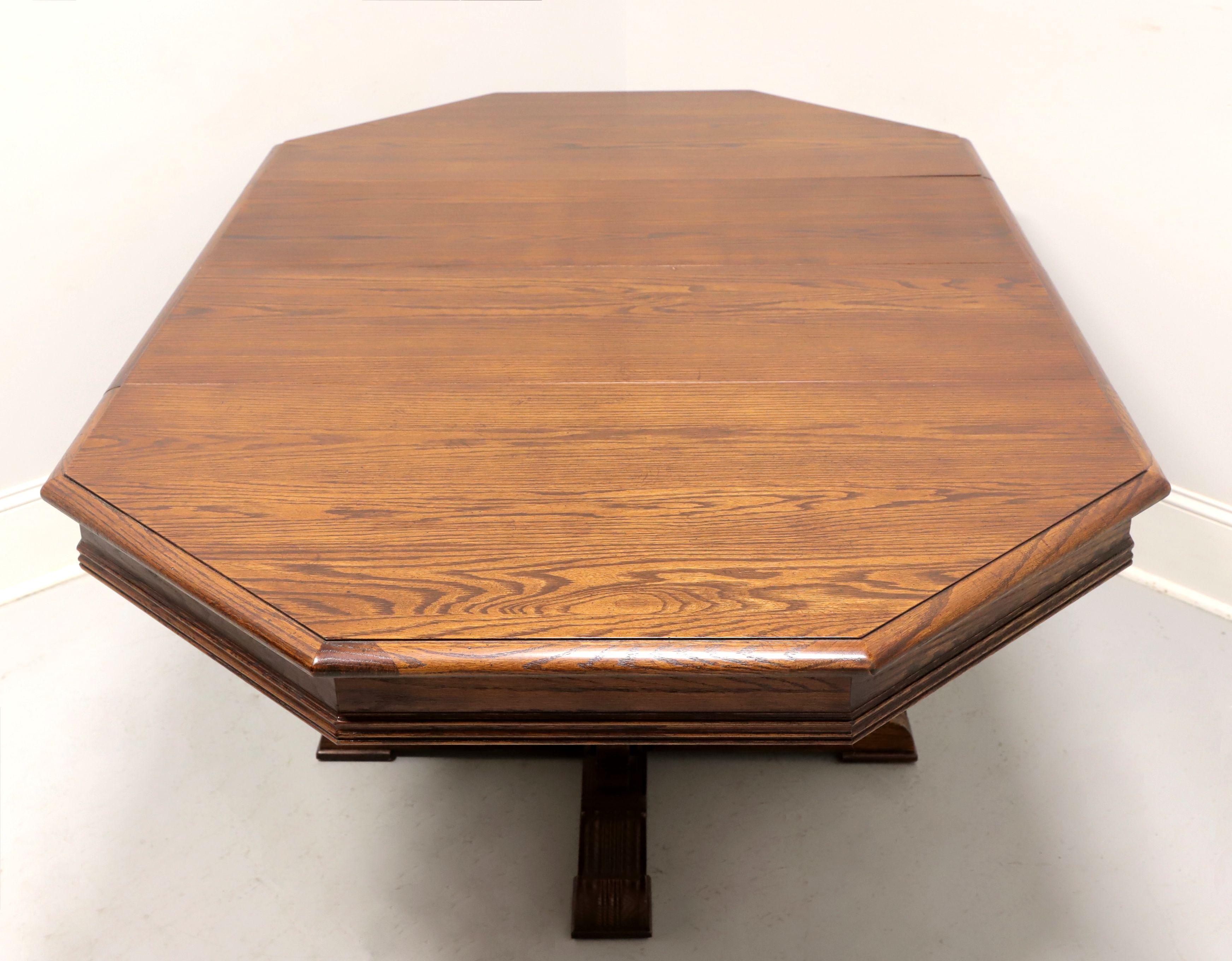ETHAN ALLEN Royal Charter Oak Jacobean Dining Table For Sale at 1stDibs ethan allen dining