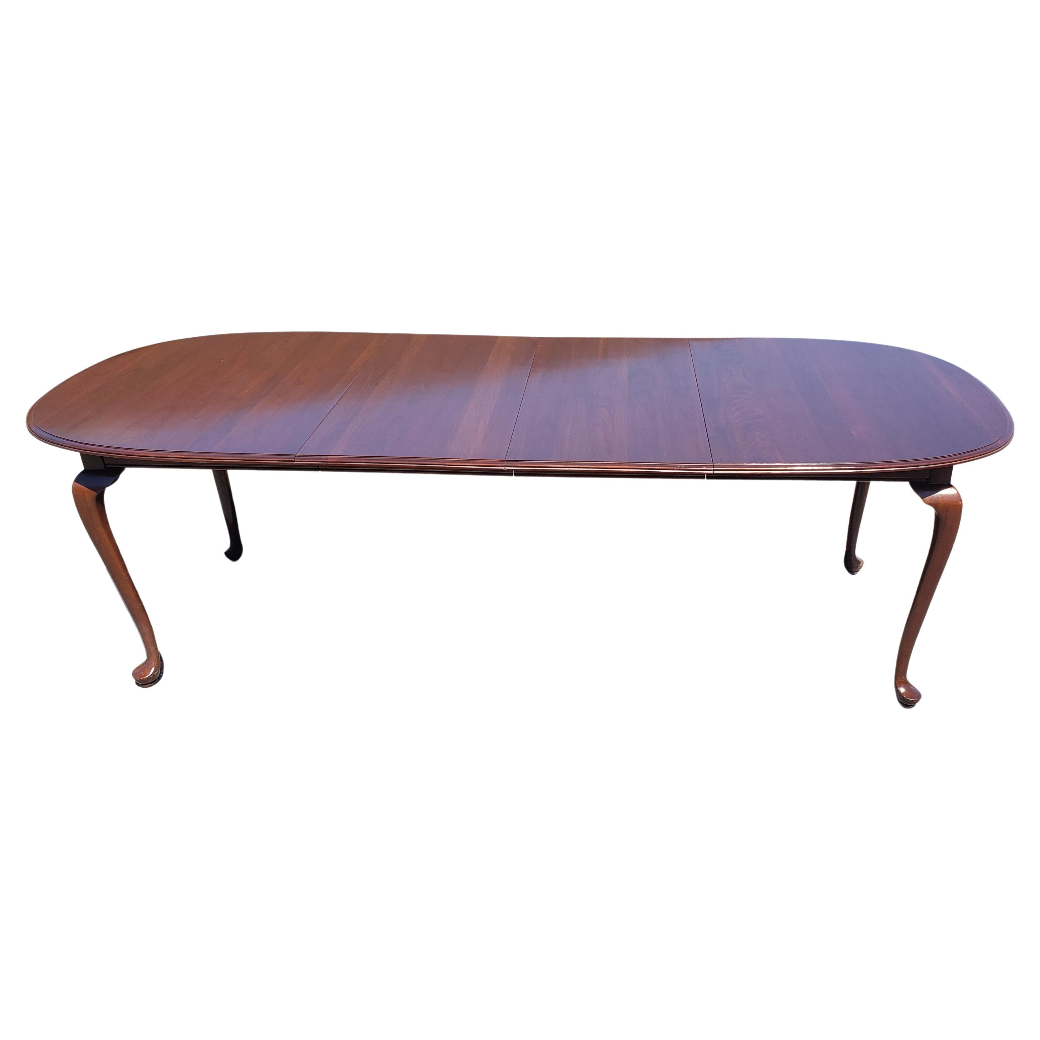 Ethan Allen Solid Cherry Extension Dining Room Table