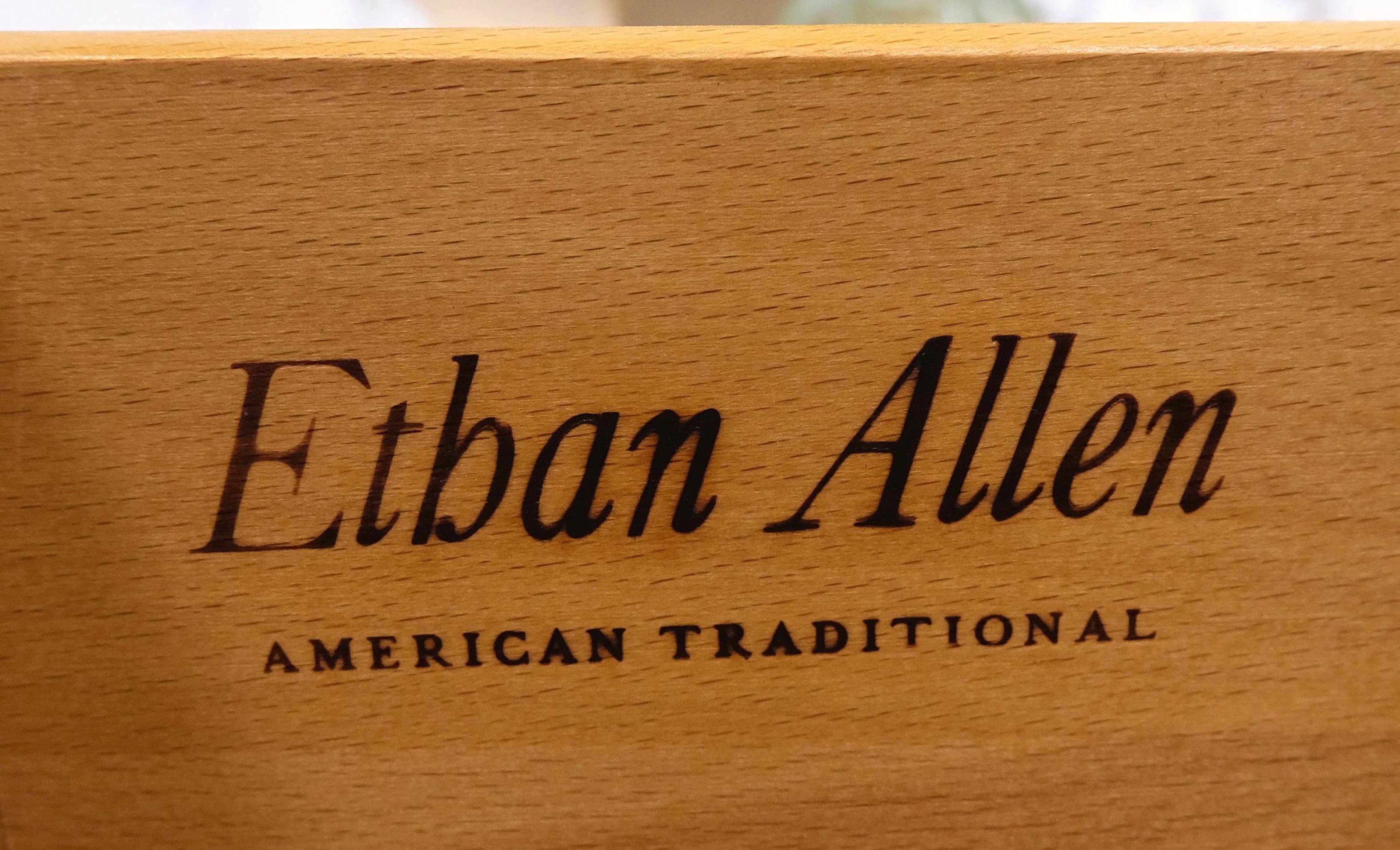 Ethan Allen Solid Cherry Tall Narrow 7 Drawers Lingerie High Chest Dresser Mint! 1