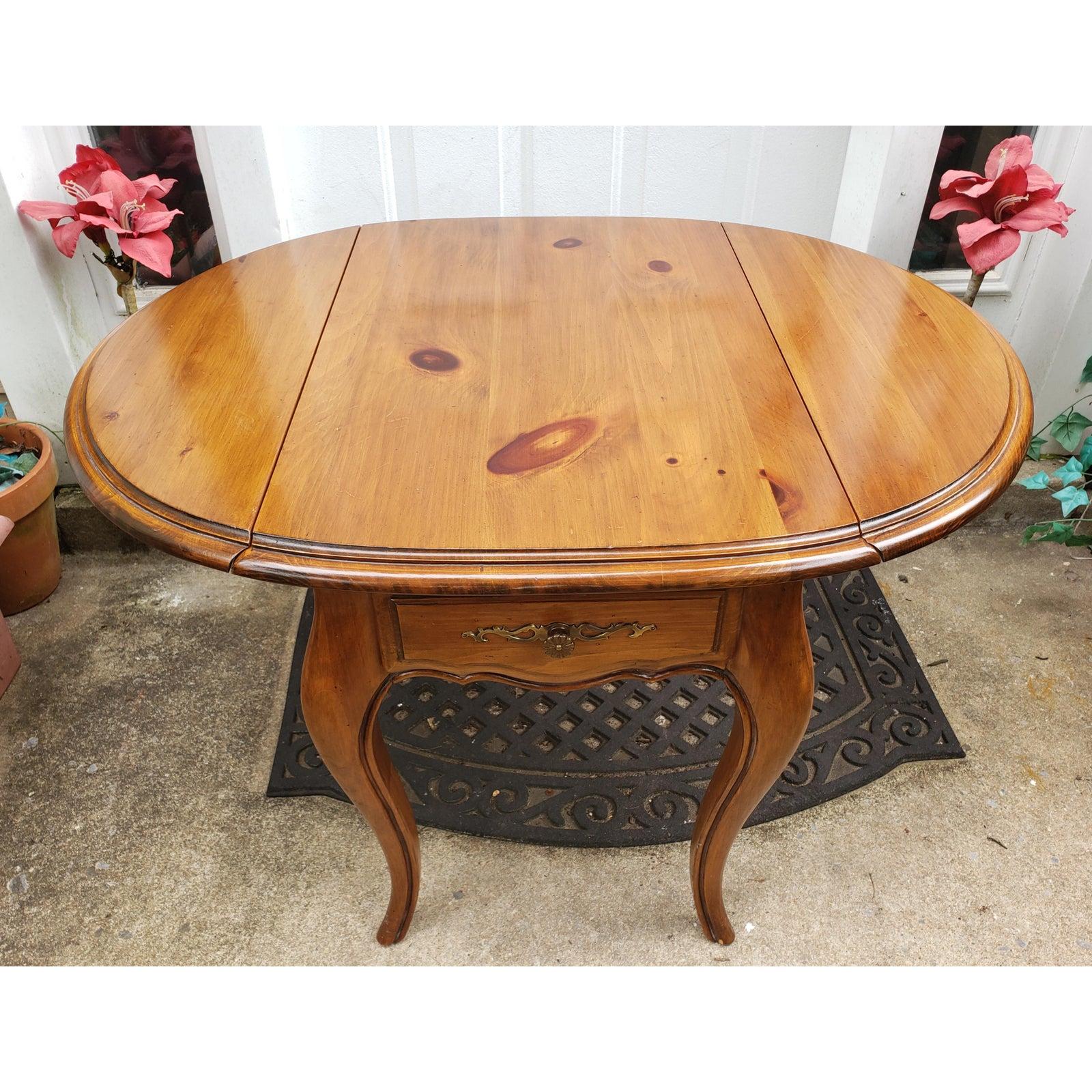 ethan allen drop leaf end table