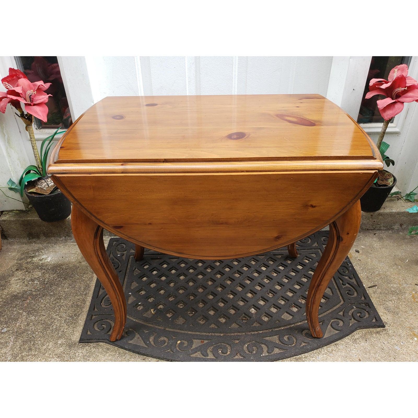 ethan allen drop leaf side table