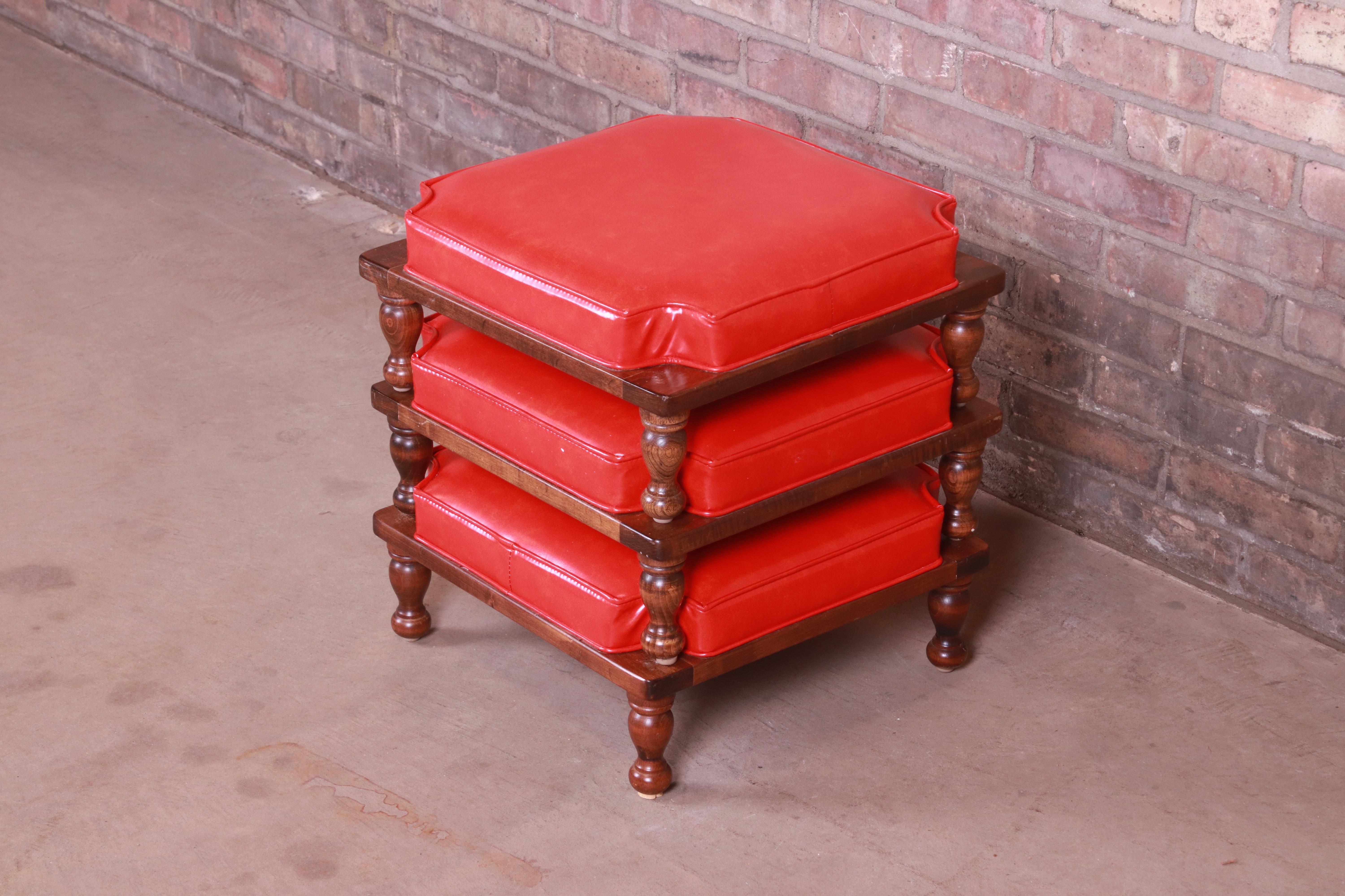 Ethan Allen Stacking Footstools or Ottomans, Set of Three 1