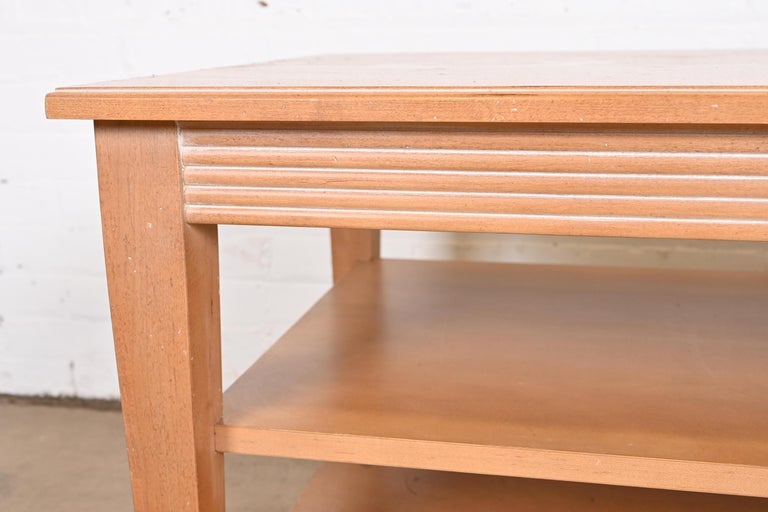 Ethan Allen Swedish Home ThreeTier Maple Coffee Table For Sale at 1stDibs