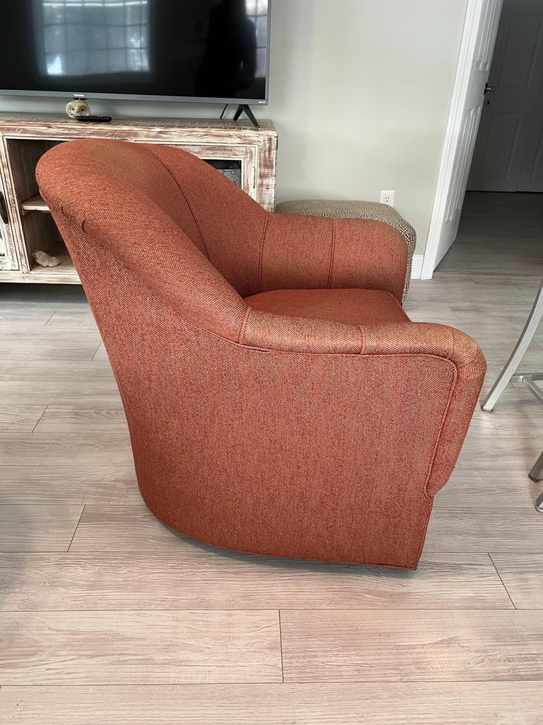 Ethan Allen Swivel Club Chair at 1stDibs ethan allen swivel chair