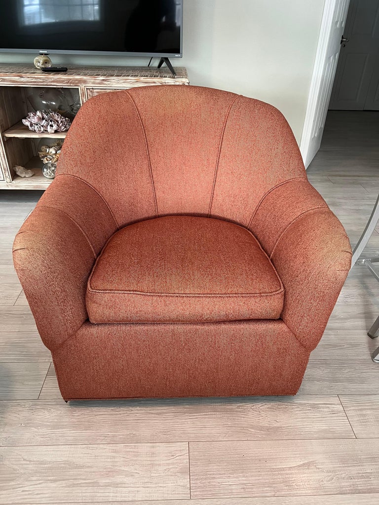 Ethan Allen Swivel Club Chair at 1stDibs ethan allen swivel chair
