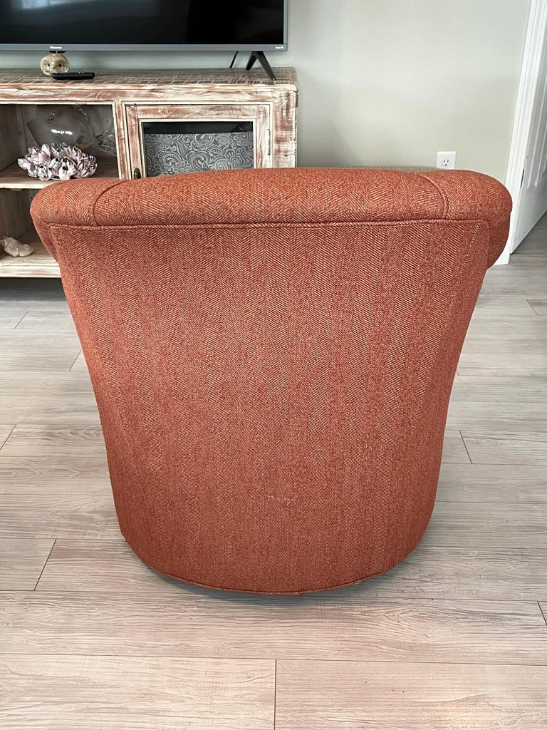 Ethan Allen Swivel Club Chair at 1stDibs ethan allen swivel chair