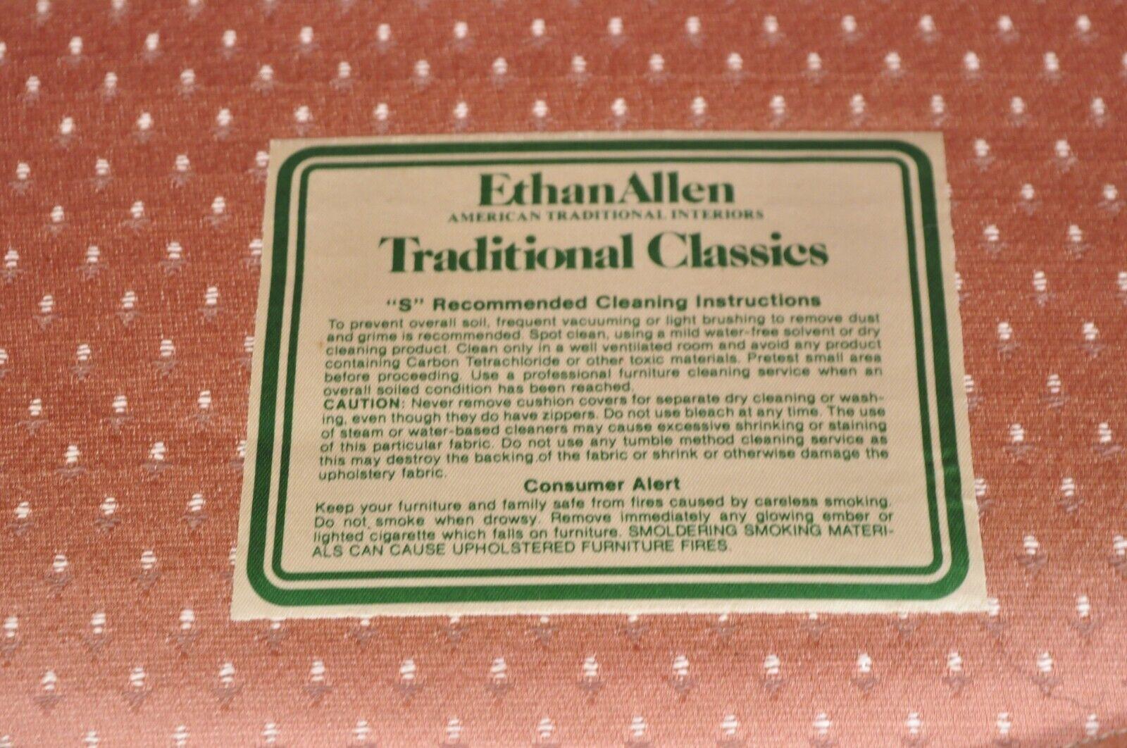 Ethan Allen Vintage French Country Louis XV Style Cane Fauteuil Lounge Chair 4