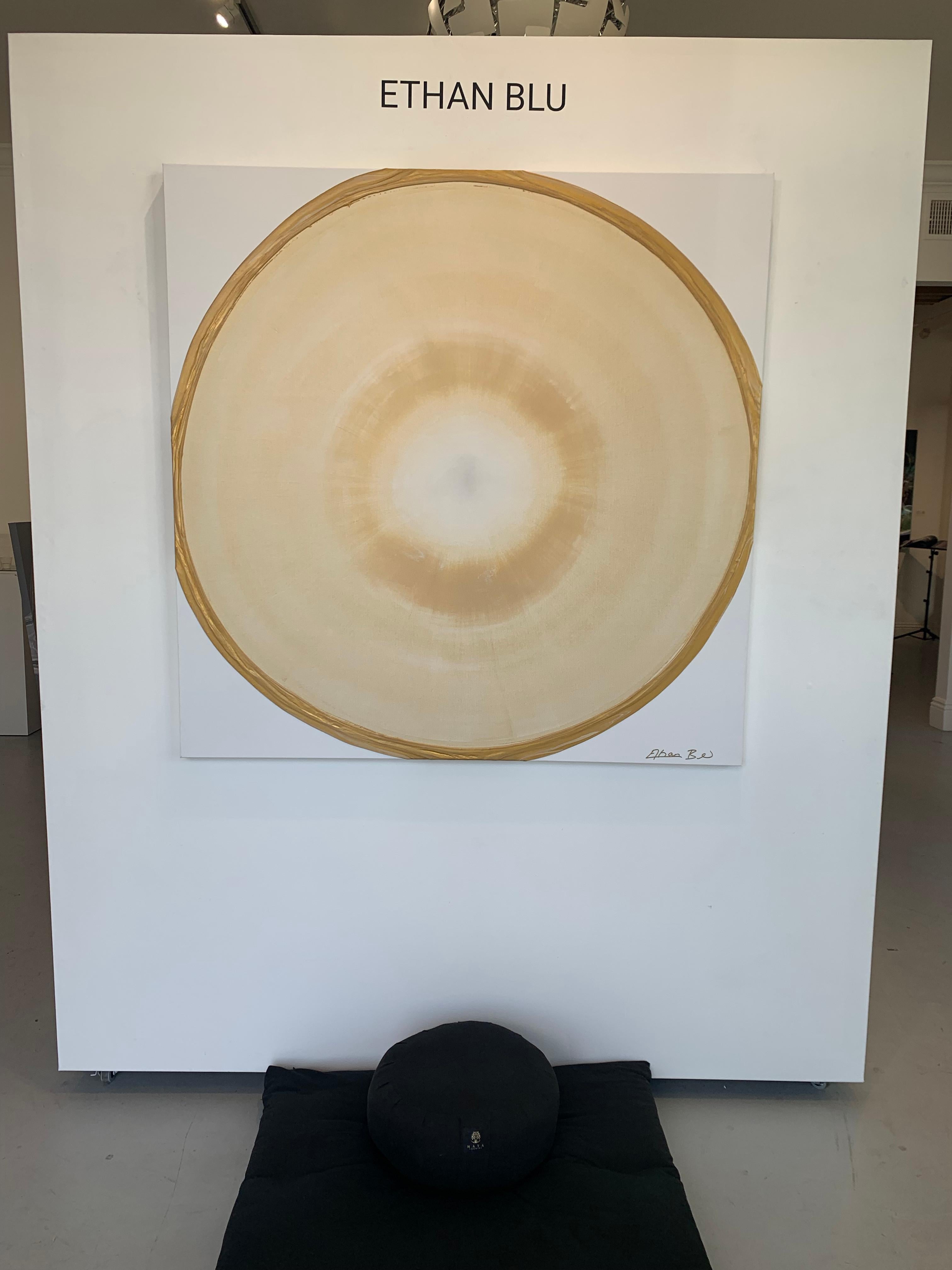 L'ora d'oro - Abstract Painting Beige di Ethan Blu