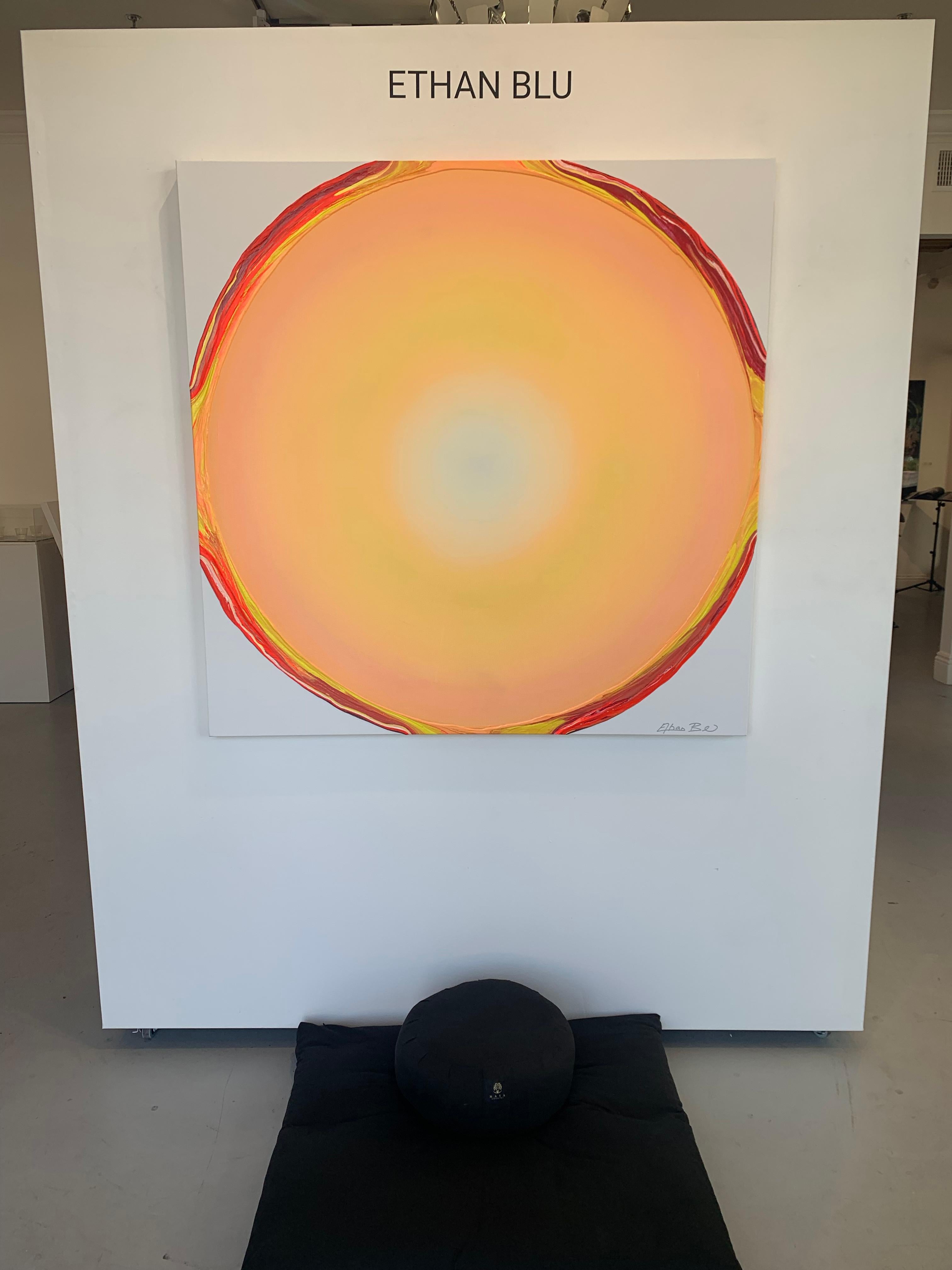 Just Peachy - Abstract Painting by Ethan Blu