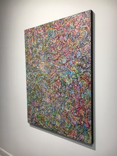 Il Dio che resta nascosto, Ethan Meyer, 2019, Pittura astratta psichedelica