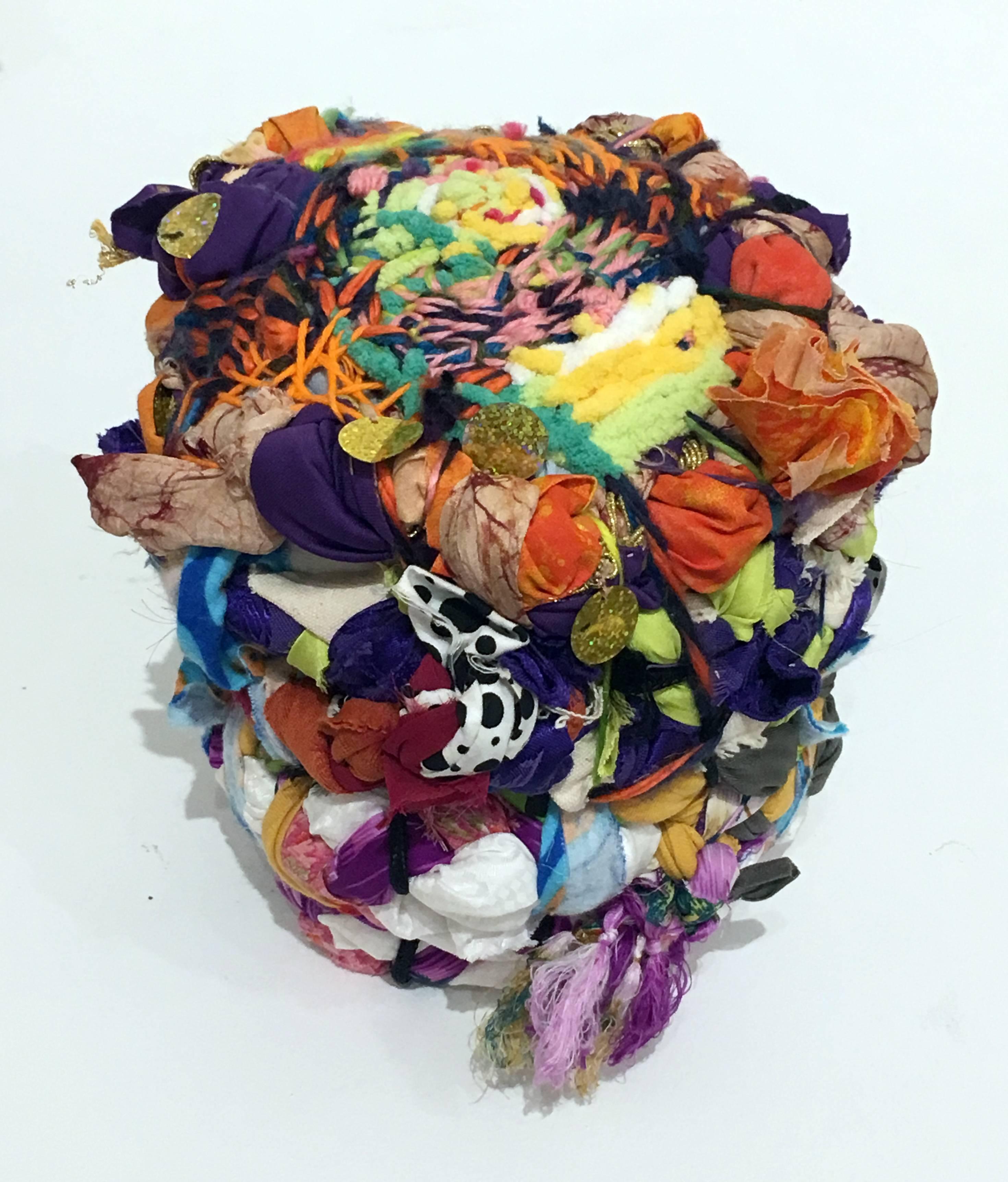 abstract fabric sculpture