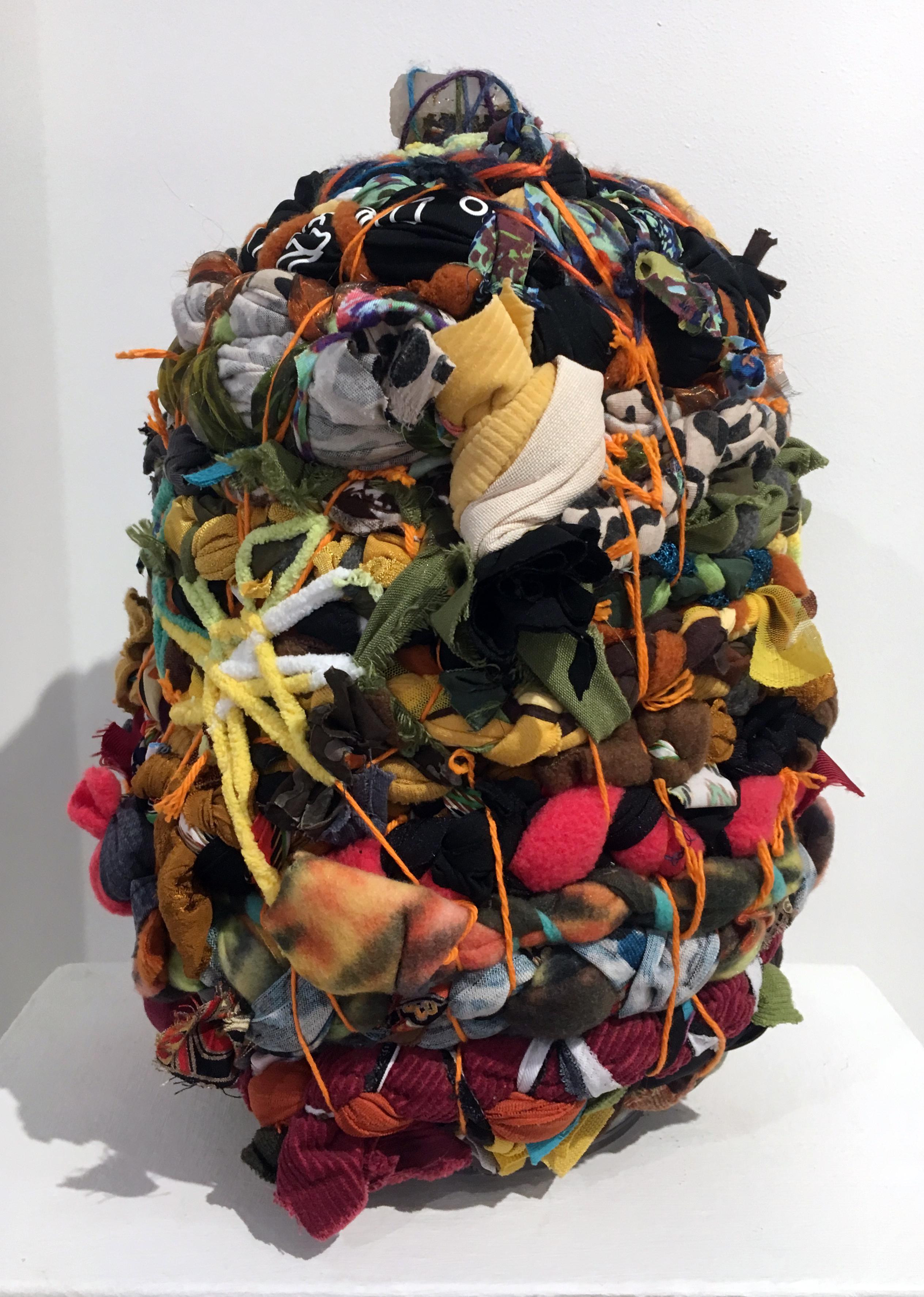 abstract fabric sculpture