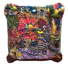 "Do You Feel It Yet" par Ethan Meyer, 2023, tapisserie murale en fibres mixtes
