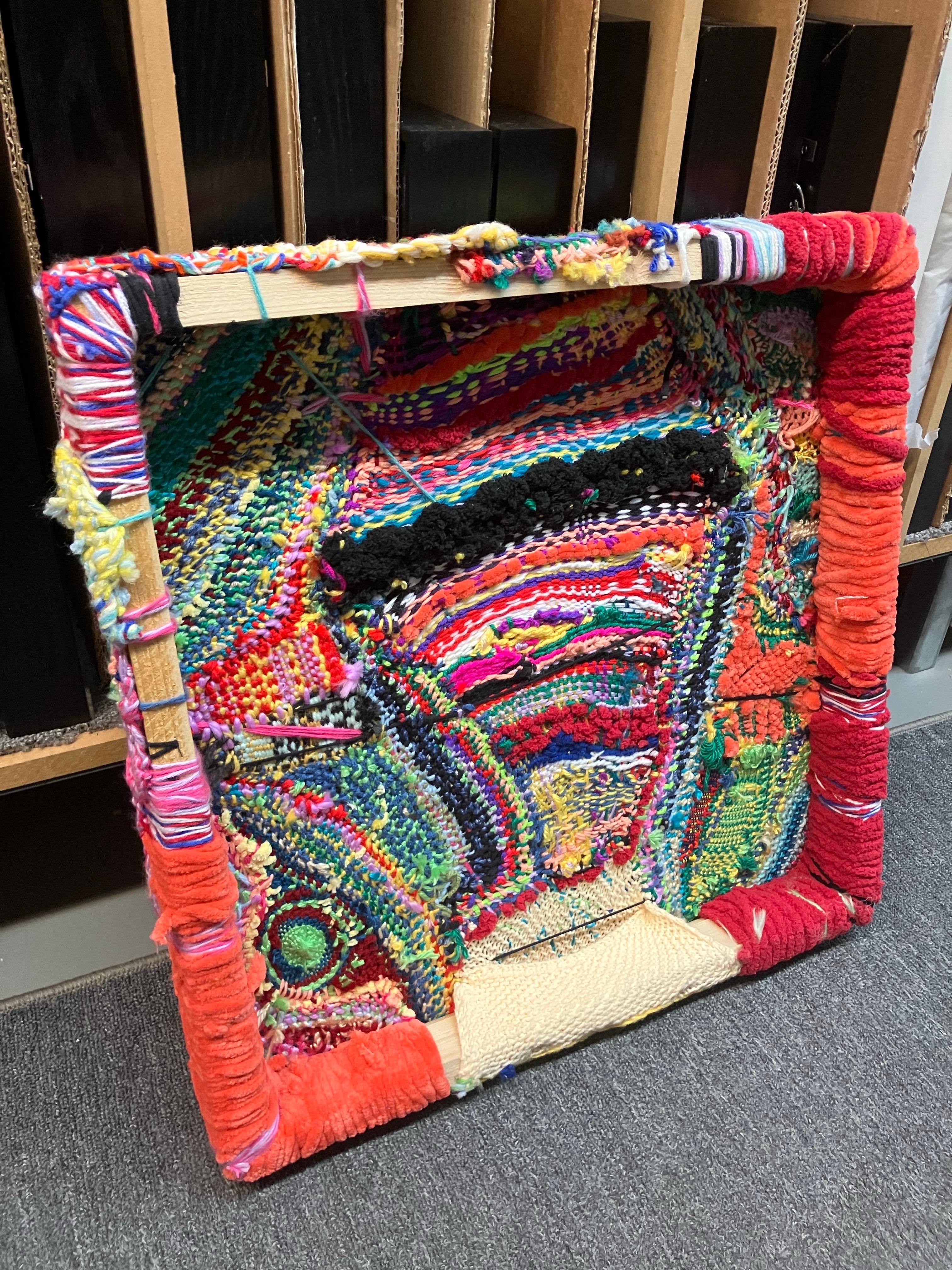 Forced Astral Projection, Ethan Meyer, 2023, 2D Fiber Art, Psychedelic Abstract For Sale 4