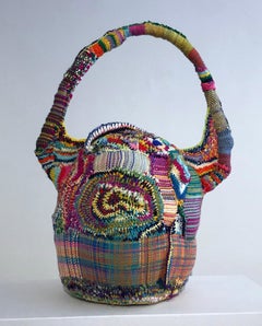 Hand Made, Light Weight, Fiber Sculpture, Woven, Crocheted, Felted, Colorful