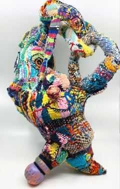 "He Who Speaks in Riddles", Contemporary, Hand Woven, Sculpture, Mixed Media
